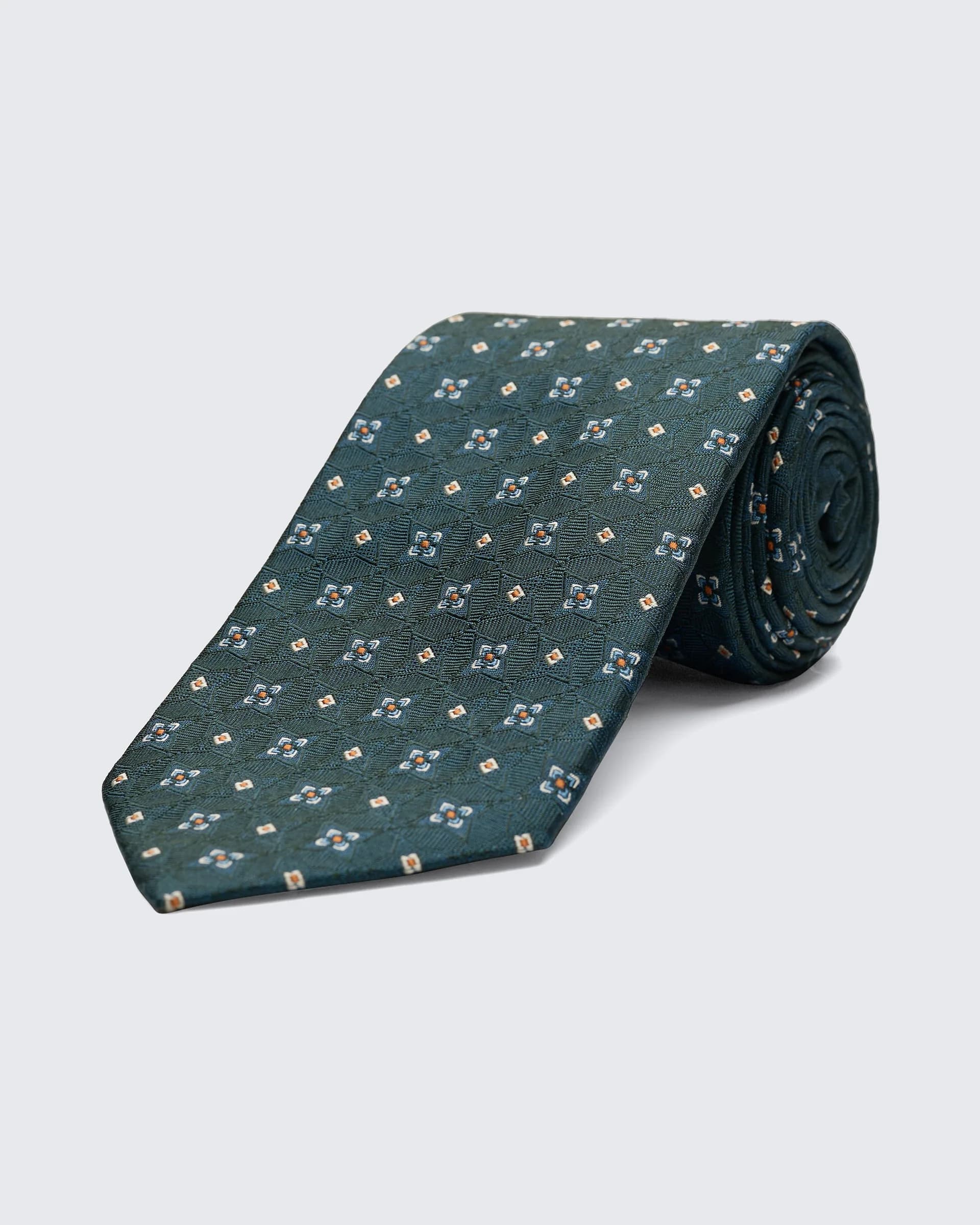 Newberry Diamond Teal Tie
