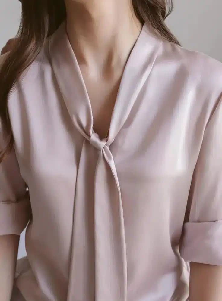 Milla Washable Silk Bow Blouse