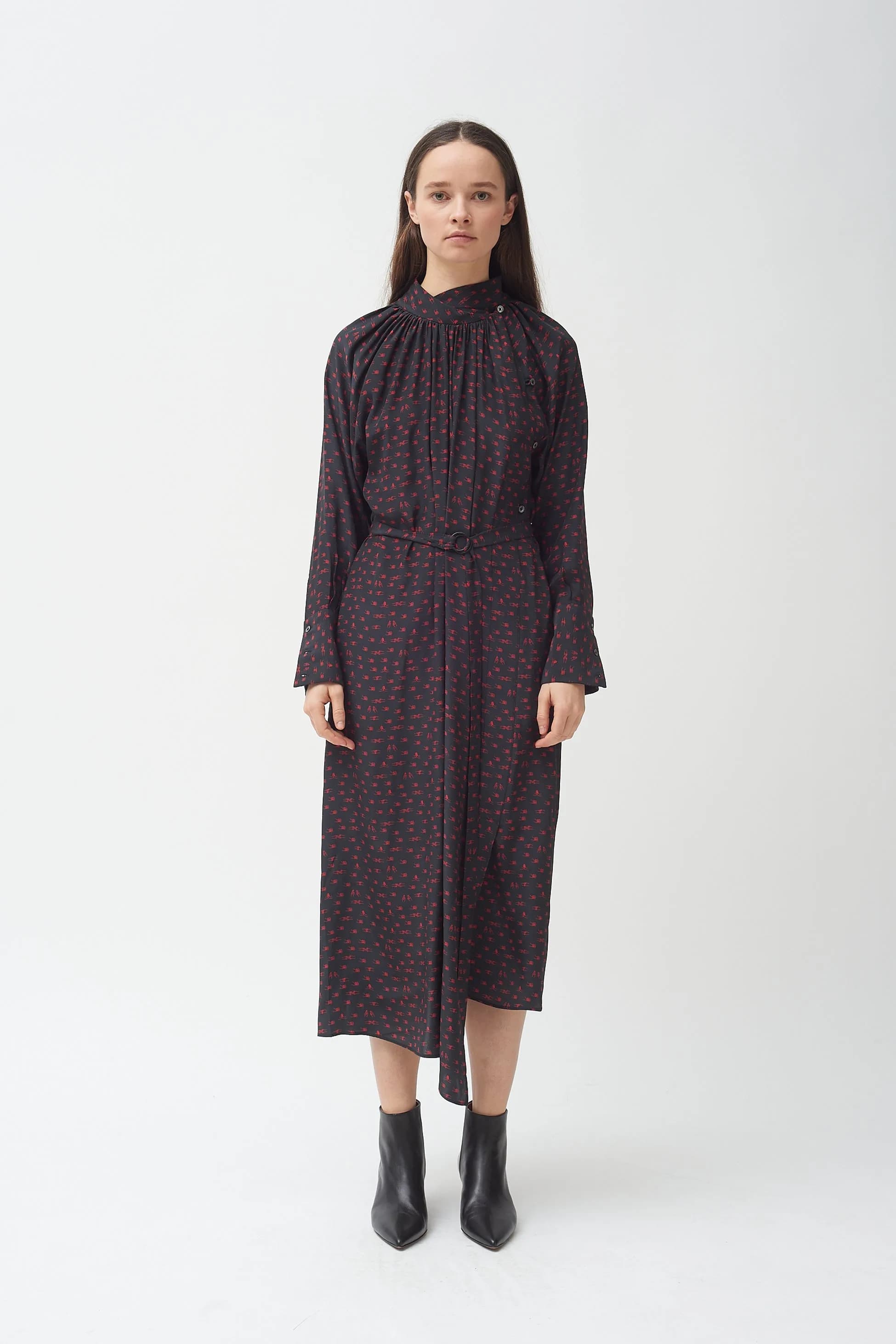 Holding Hands Print Dress