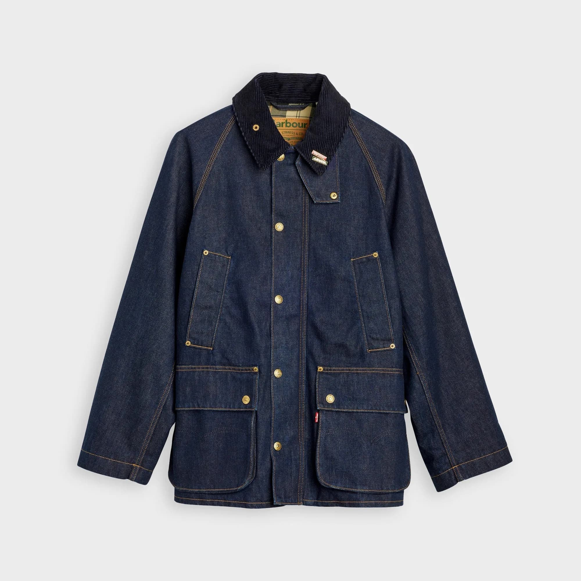 Oversized Bedale Jacket - Dark Wash