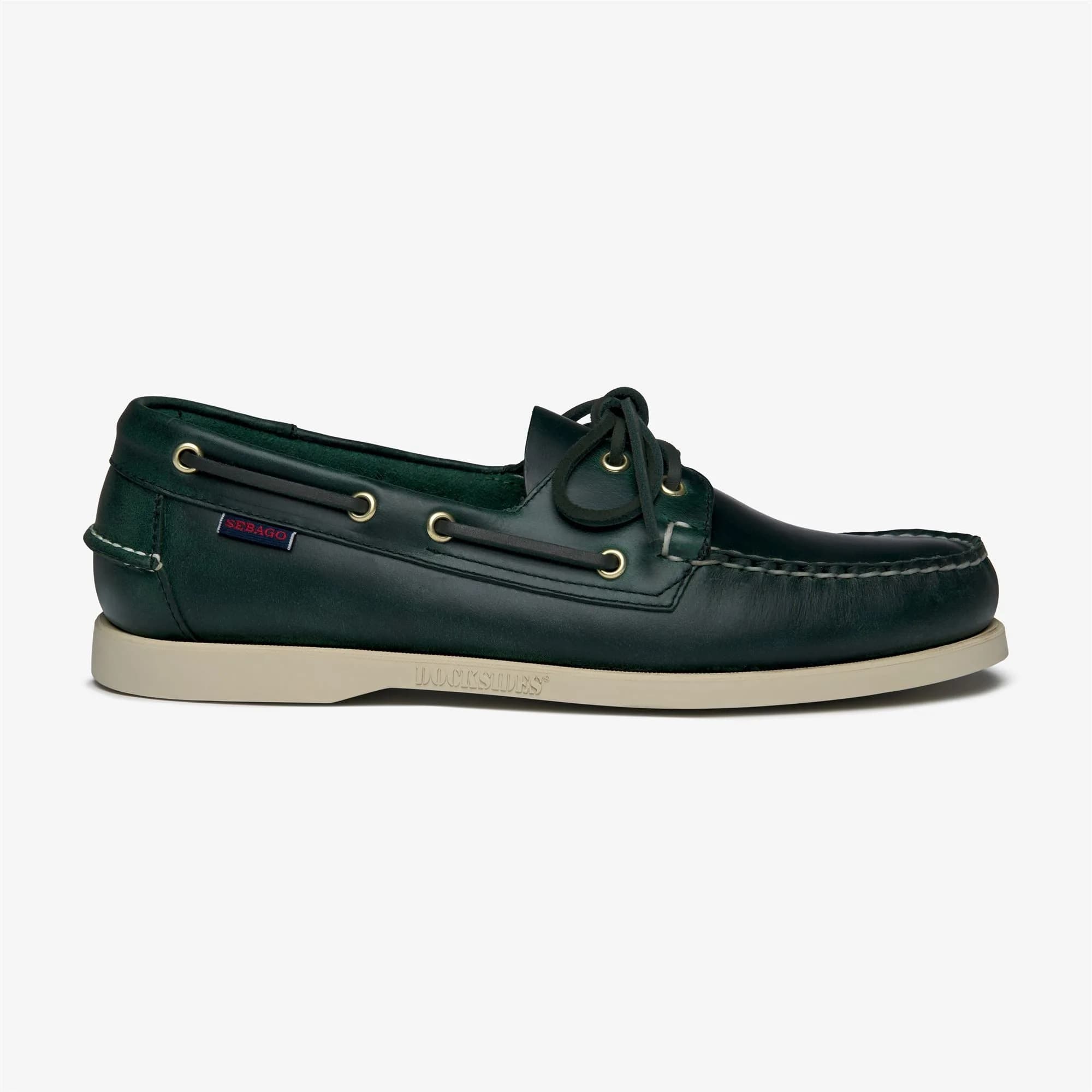 DOCKSIDES PORTLAND WAXED - Mocassin - GREEN FOREST