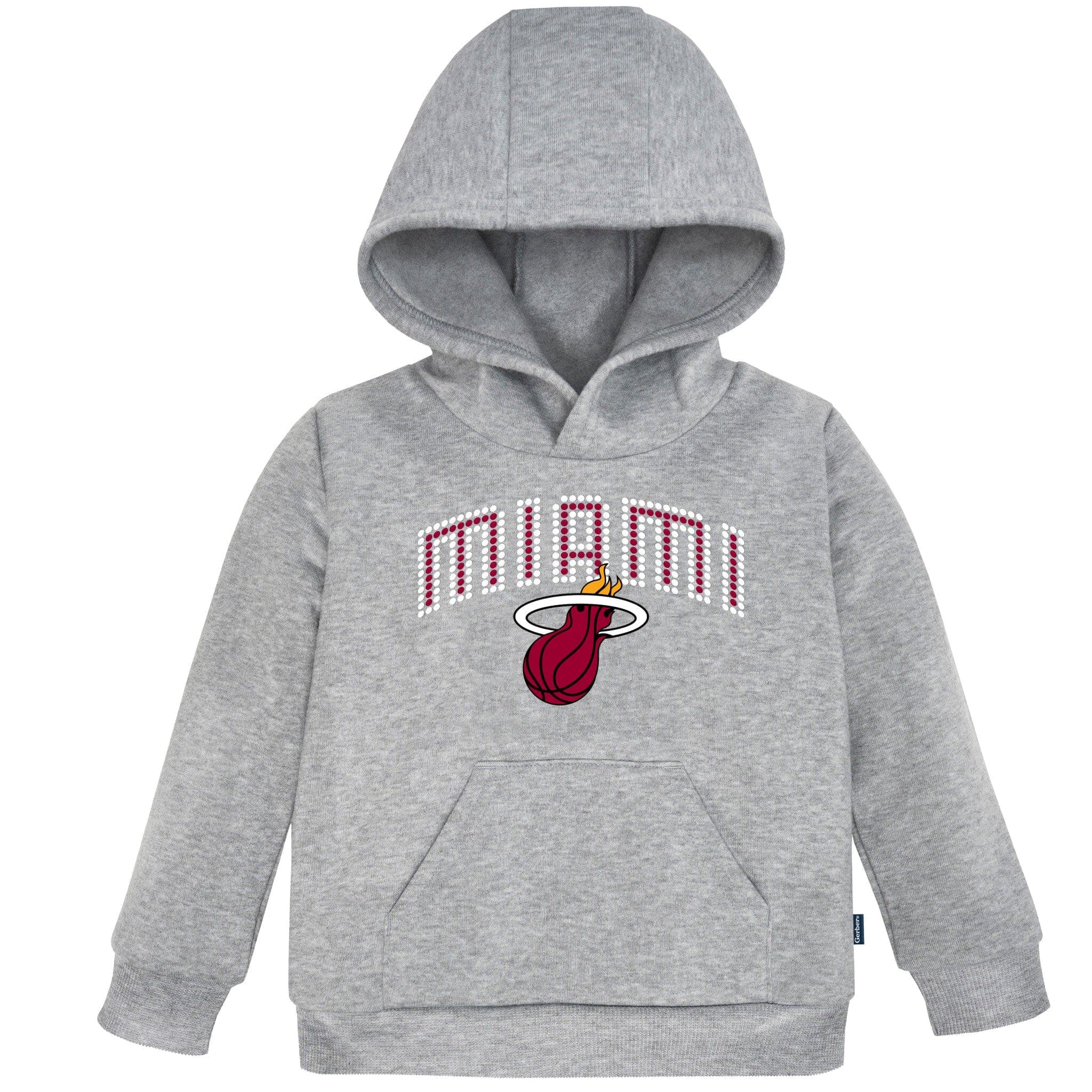 Neutral Gray Miami Heat Hoodie