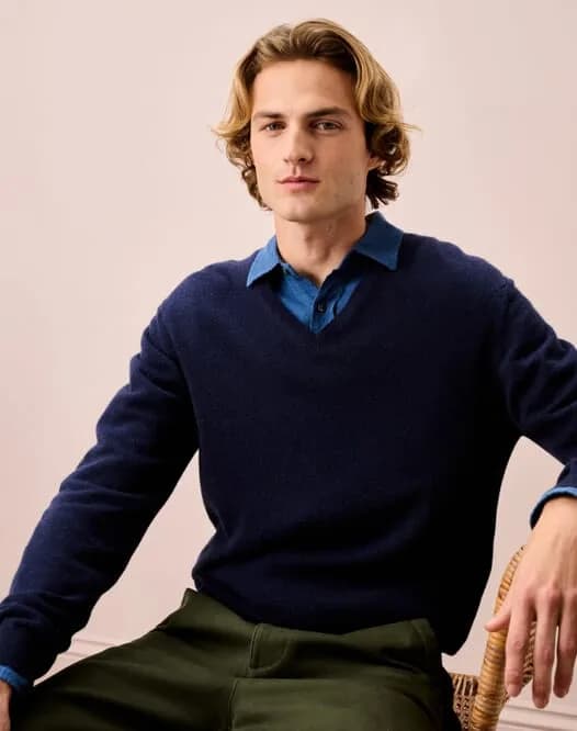 Cashmere V Neck Jumper