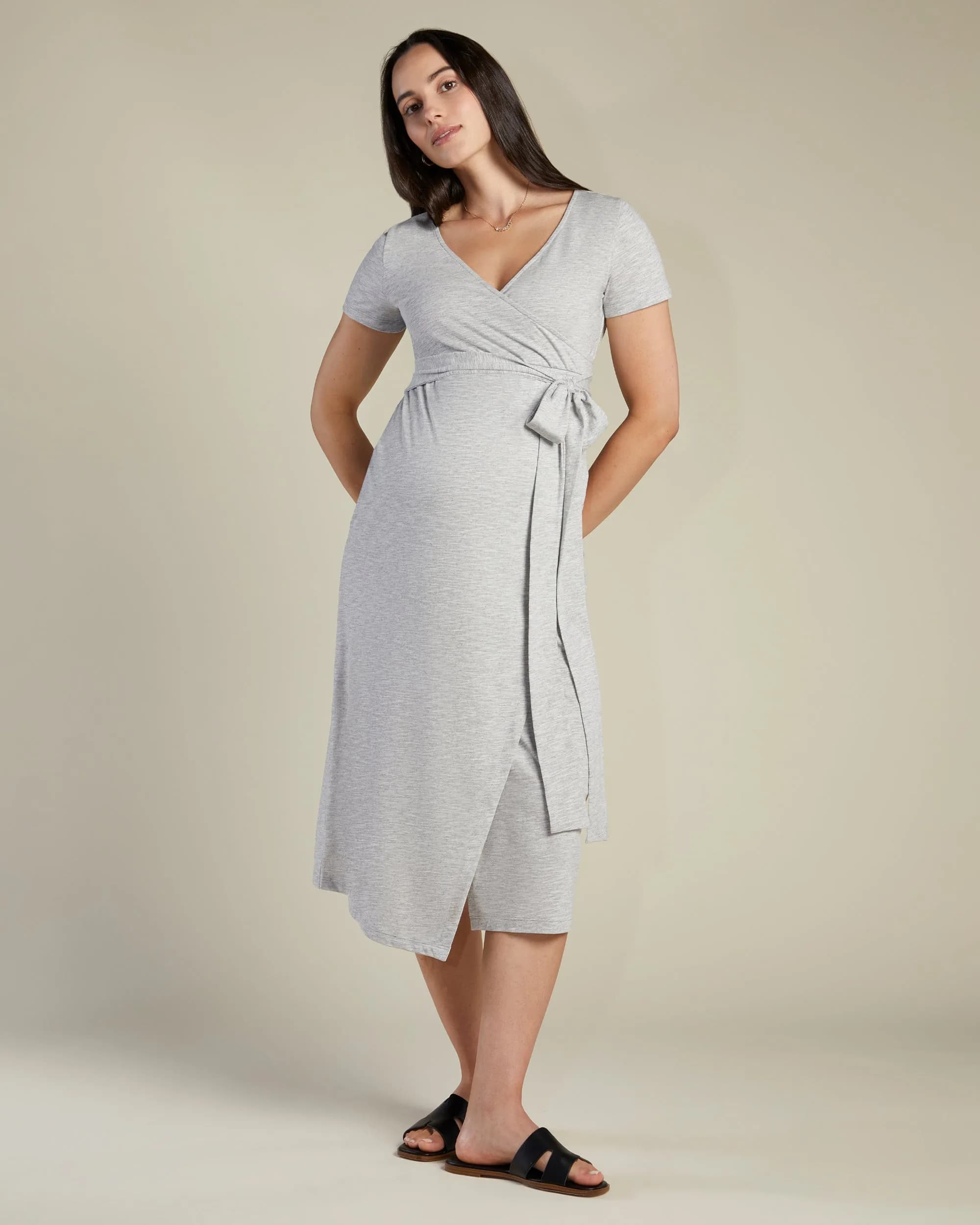 Willow Short Sleeve Wrap Maxi Dress