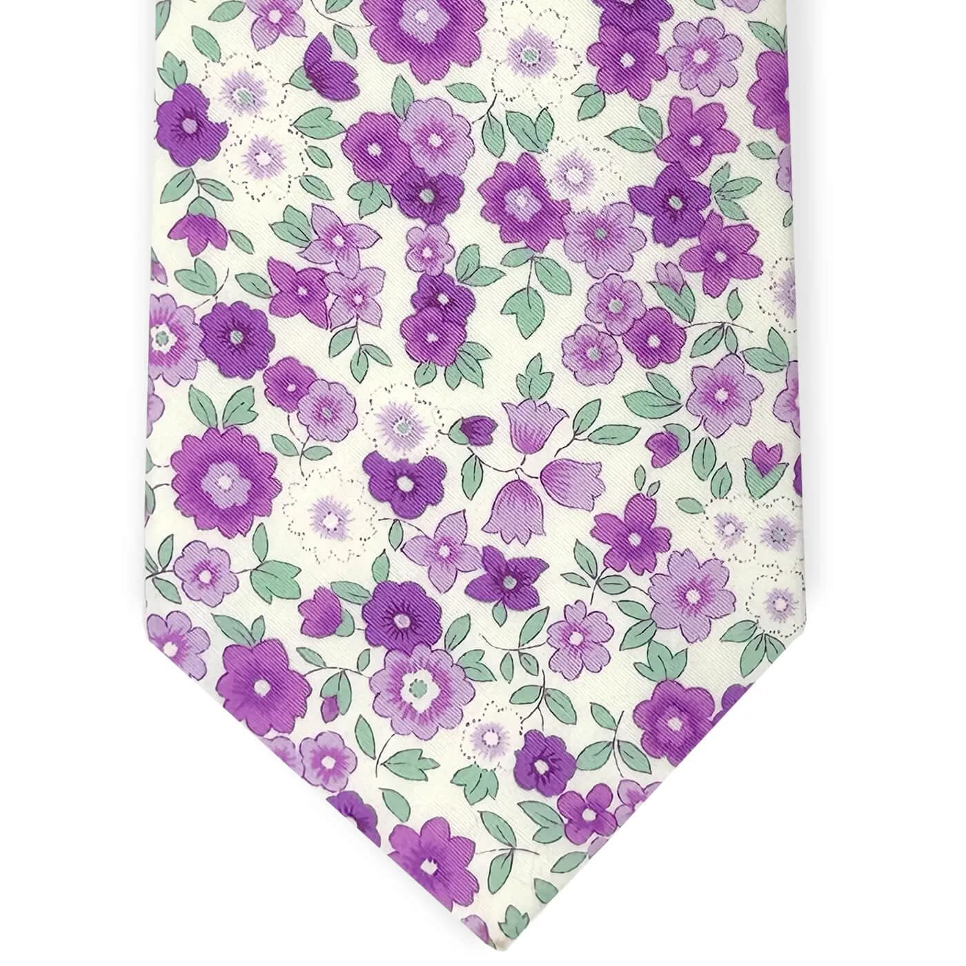Carolina Cotton Tie - Purple