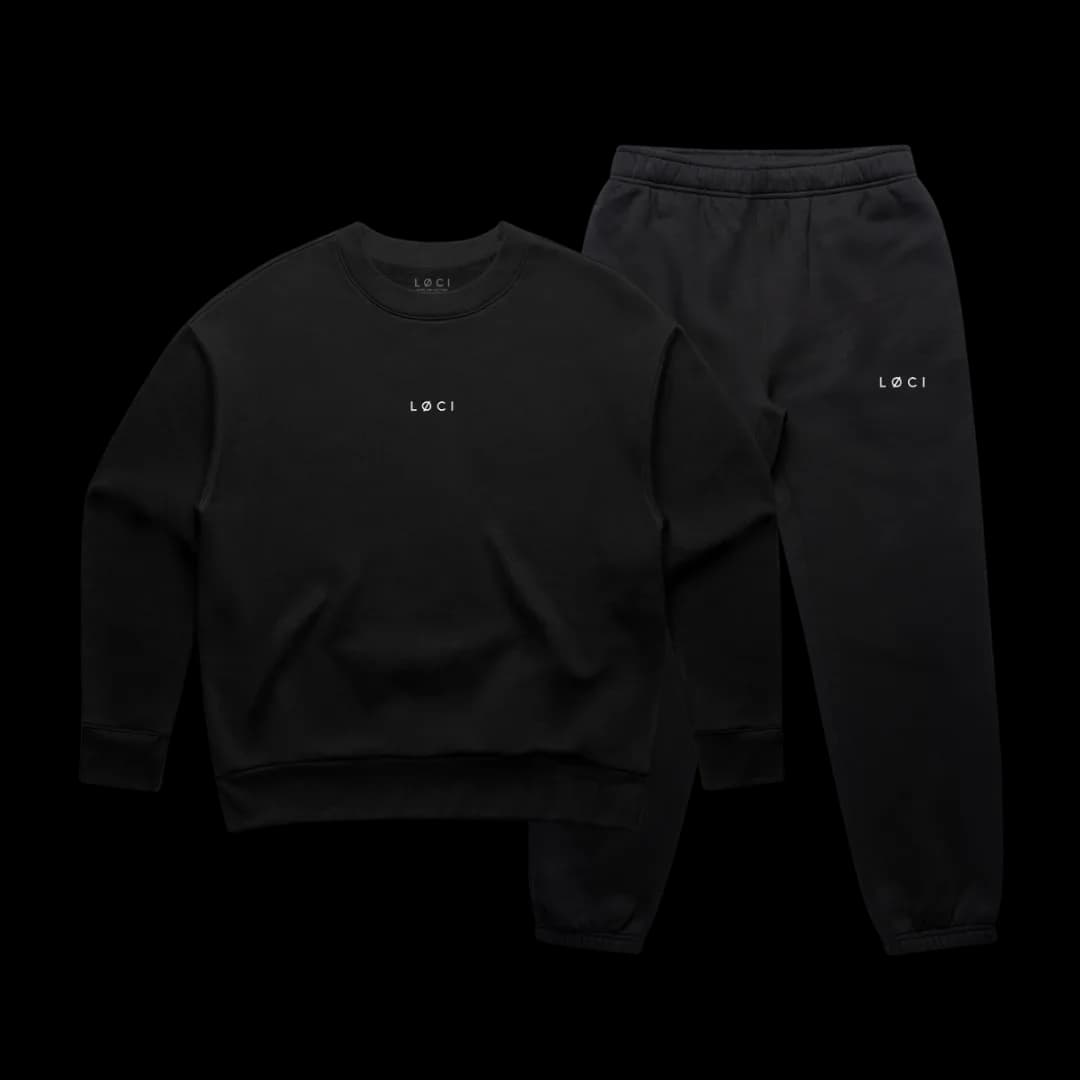 WOMEN'S SWEAT SET - BLACK