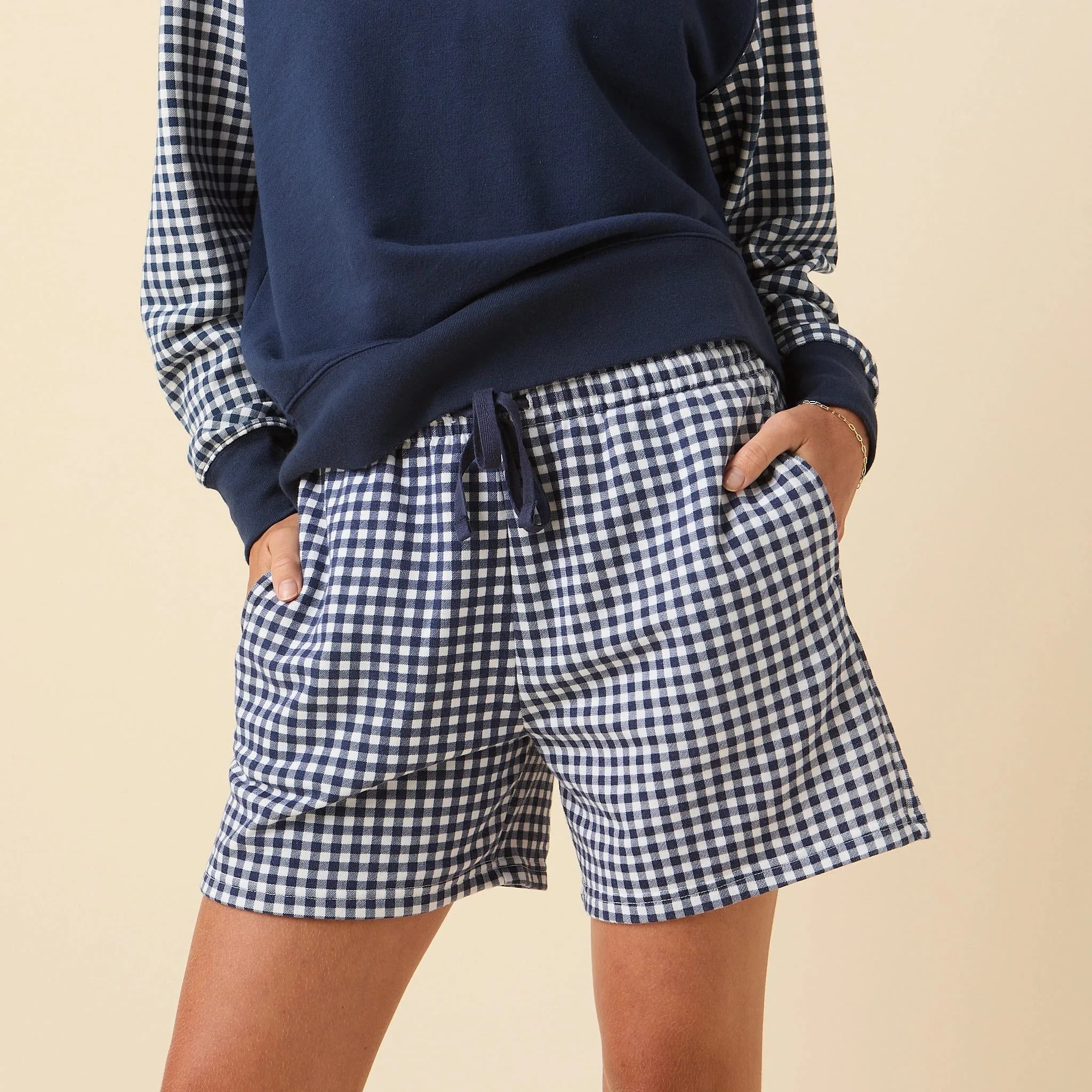 Gingham Boyfriend Short