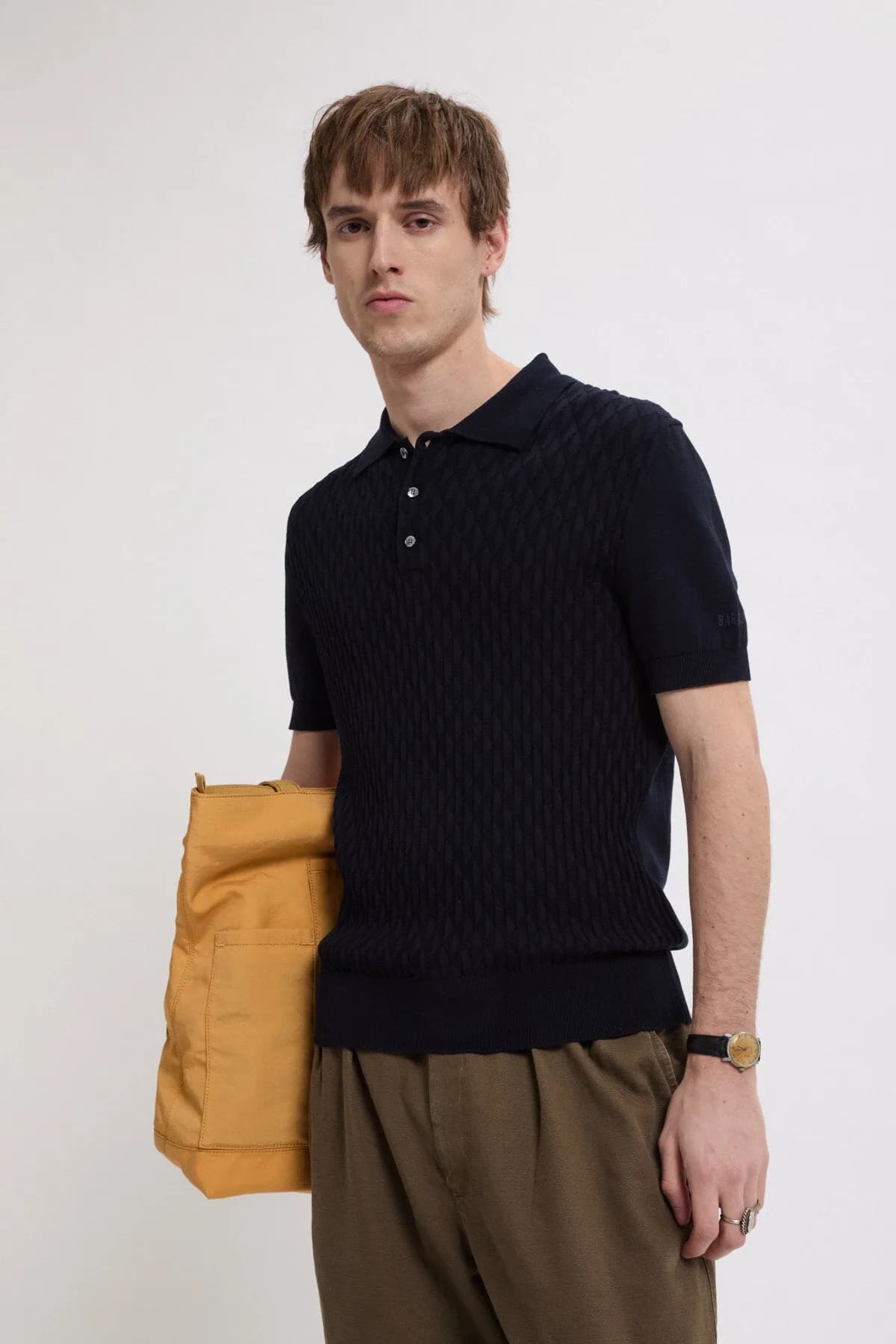 Pattern Stitch SS Polo