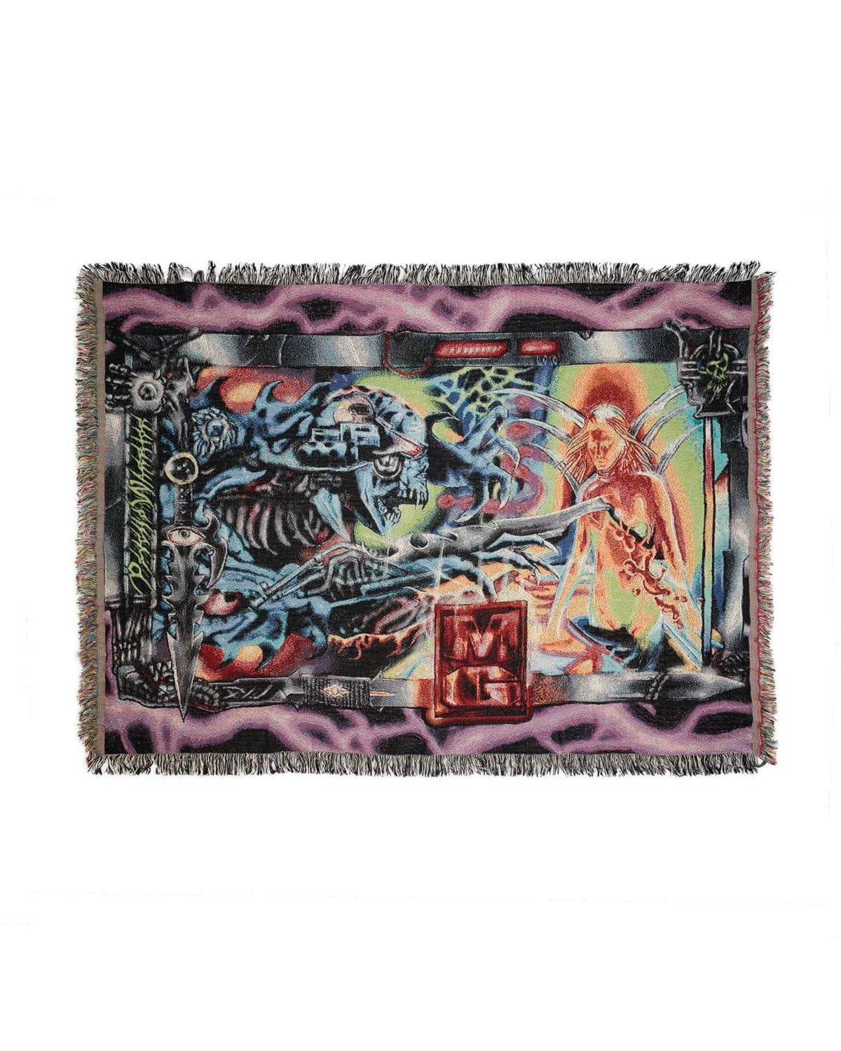 X Machine Girl Woven Blanket