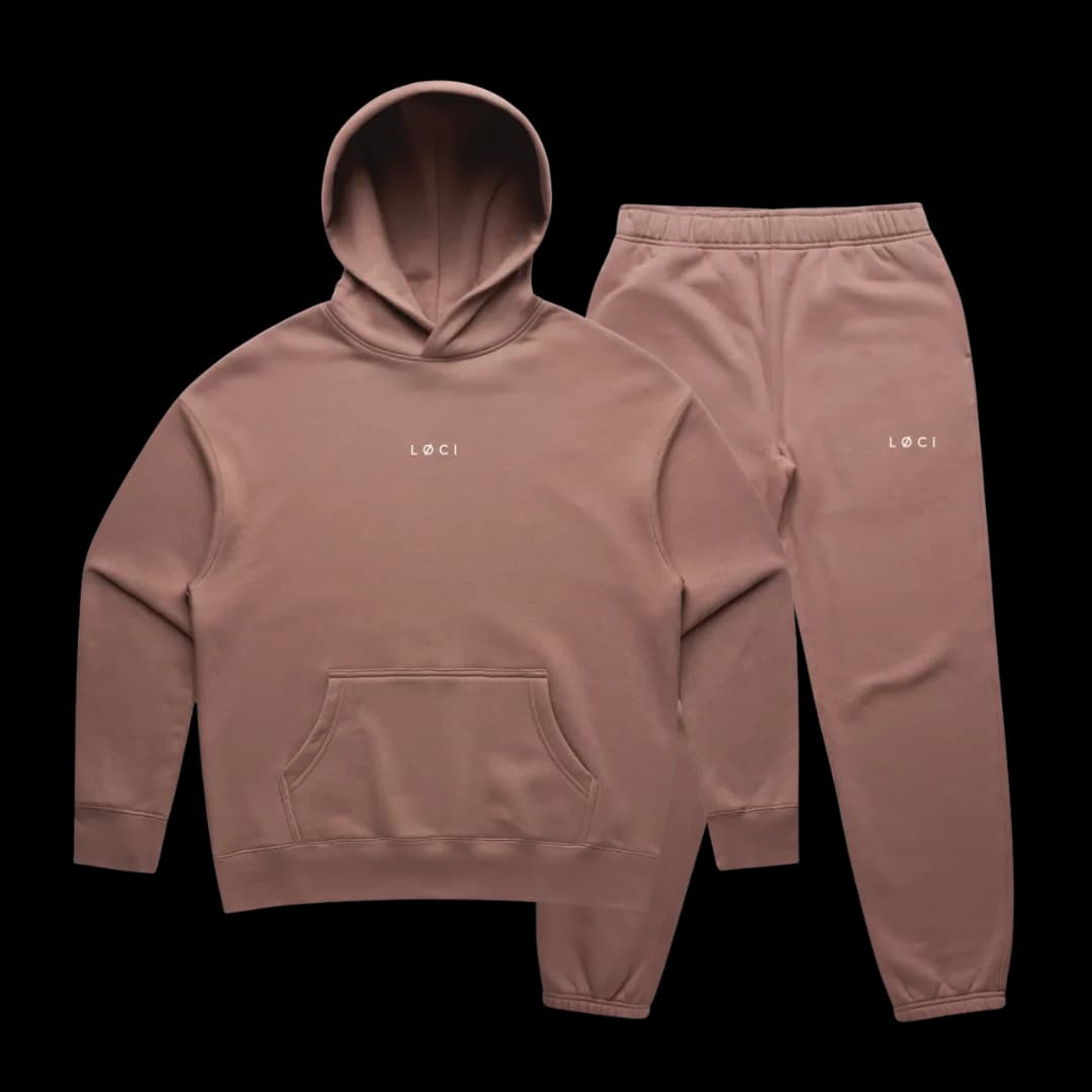 WOMEN'S HOODIE SET - HAZY PINK