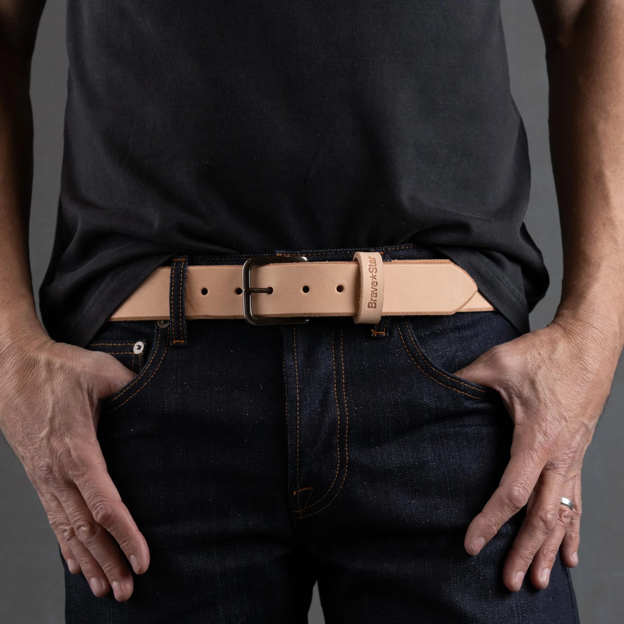 Rw Leather Belt in Vegtan (regular Width 1.5")