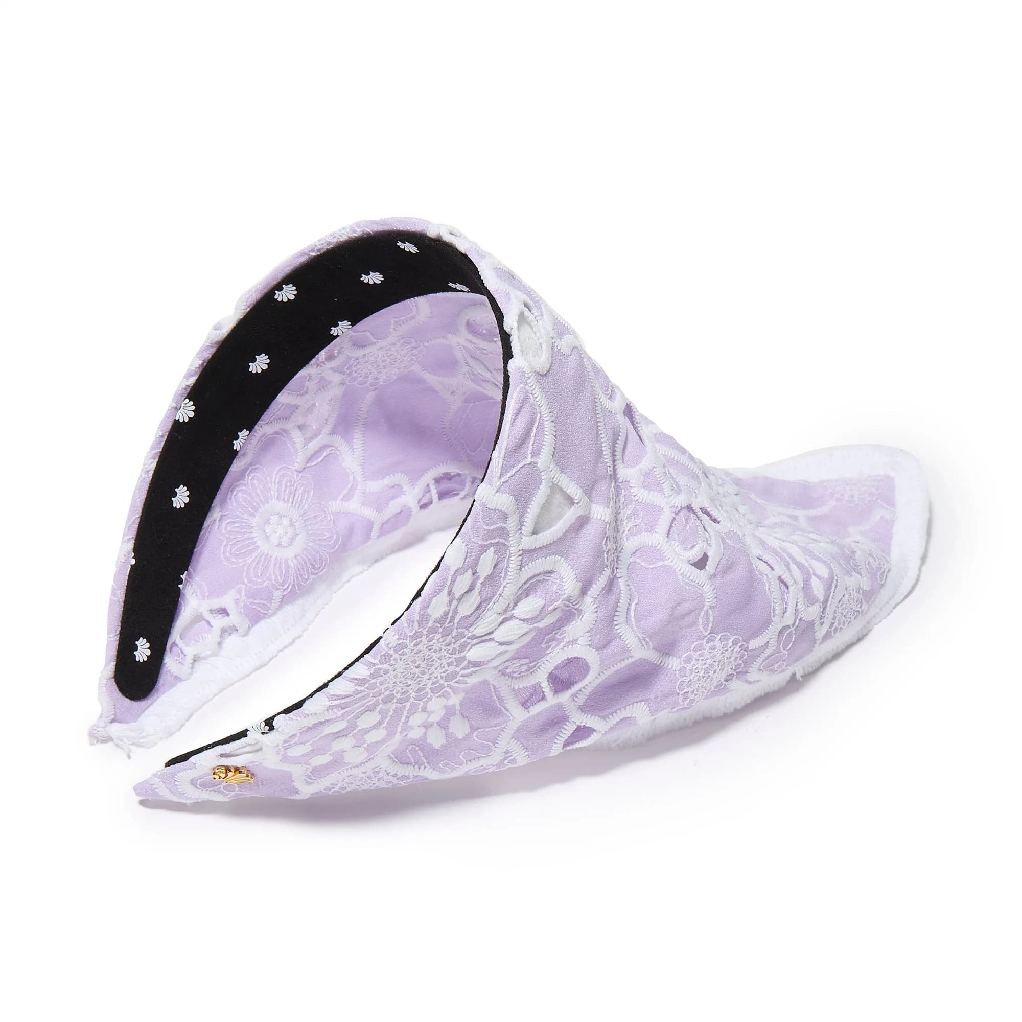 IRIS JACKIE FLORAL EYELET HANDKERCHIEF HEADBAND