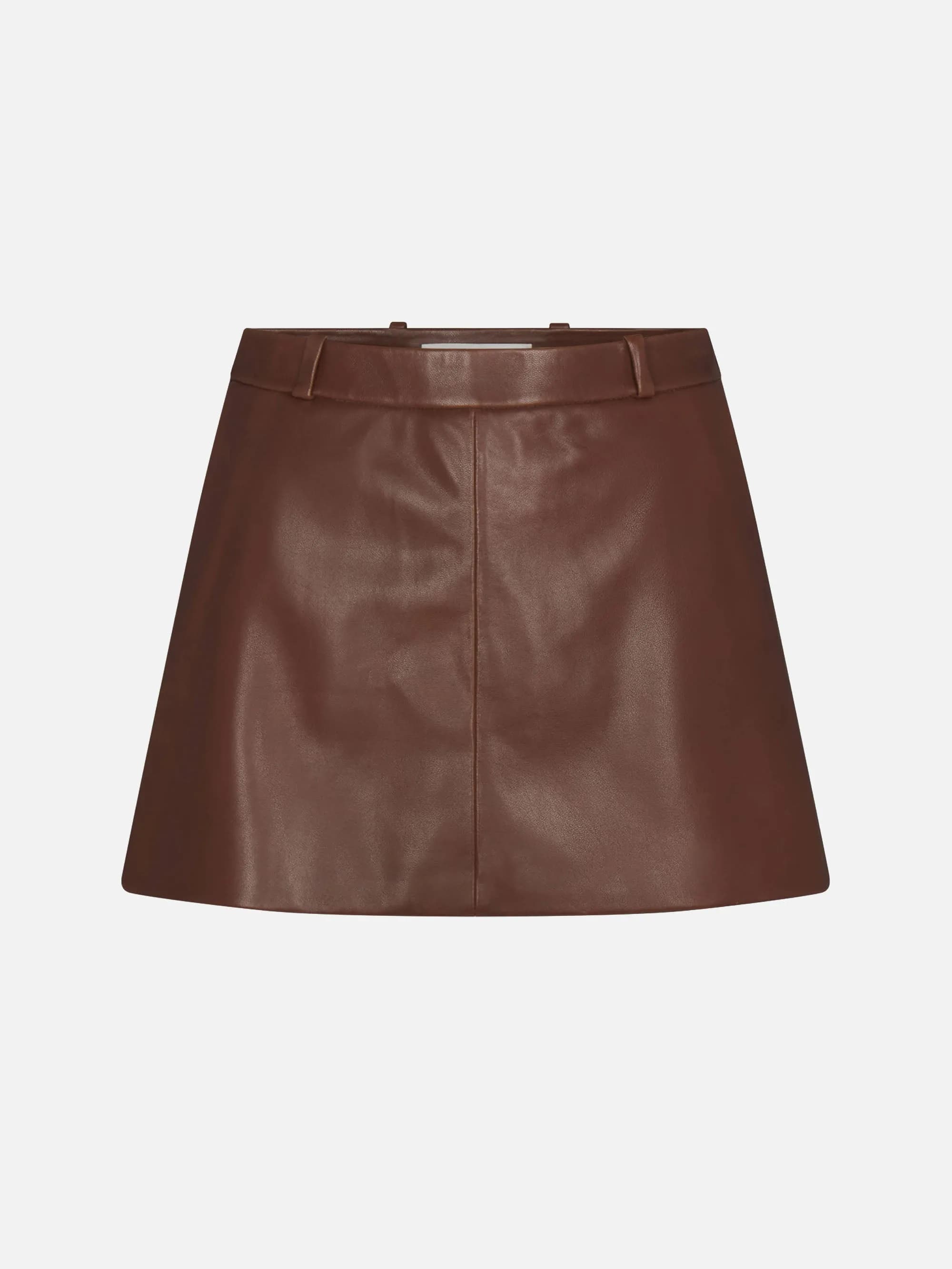 The Leather Mini Skirt