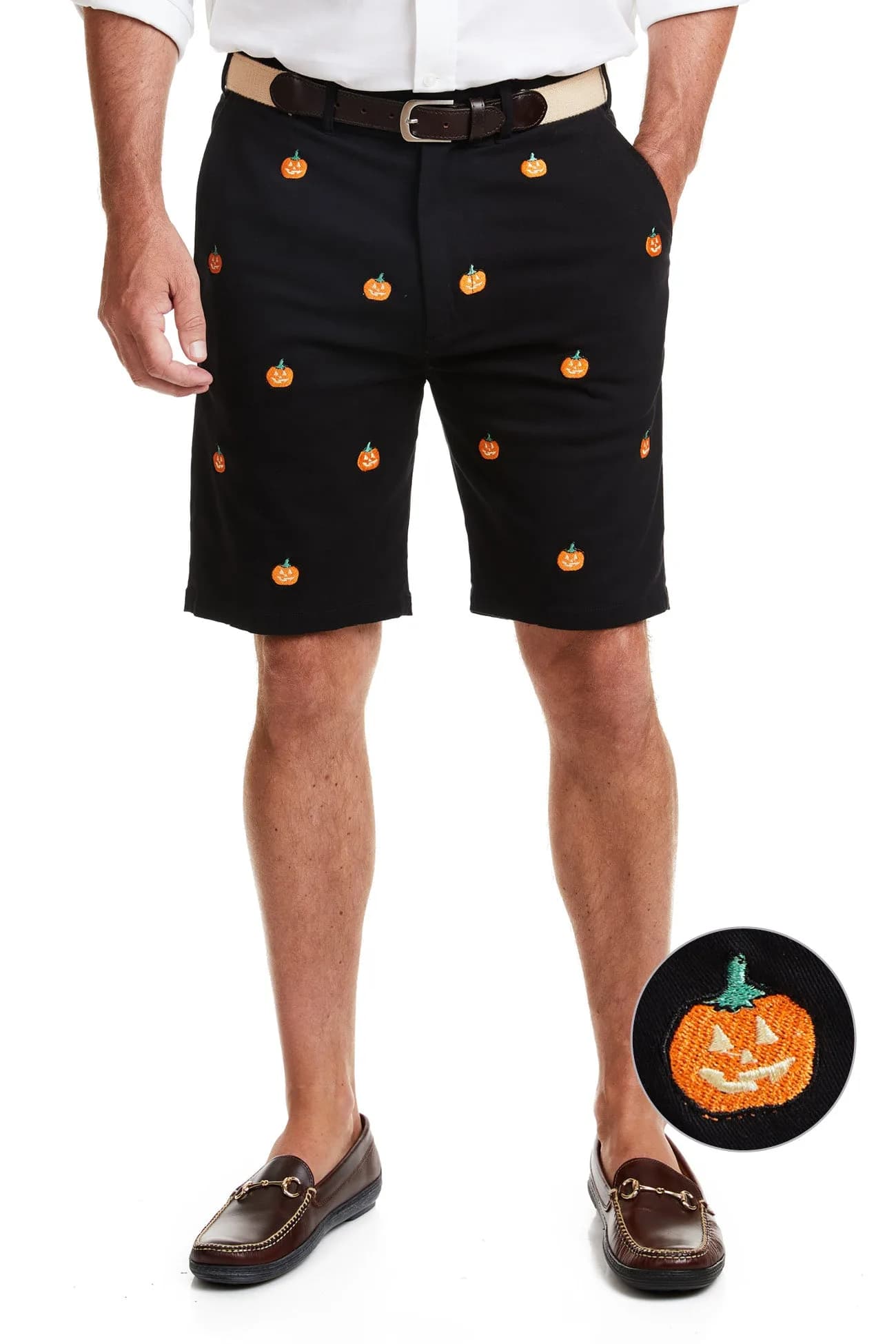 Cisco Short Stretch Twill Black with Jack O'lantern