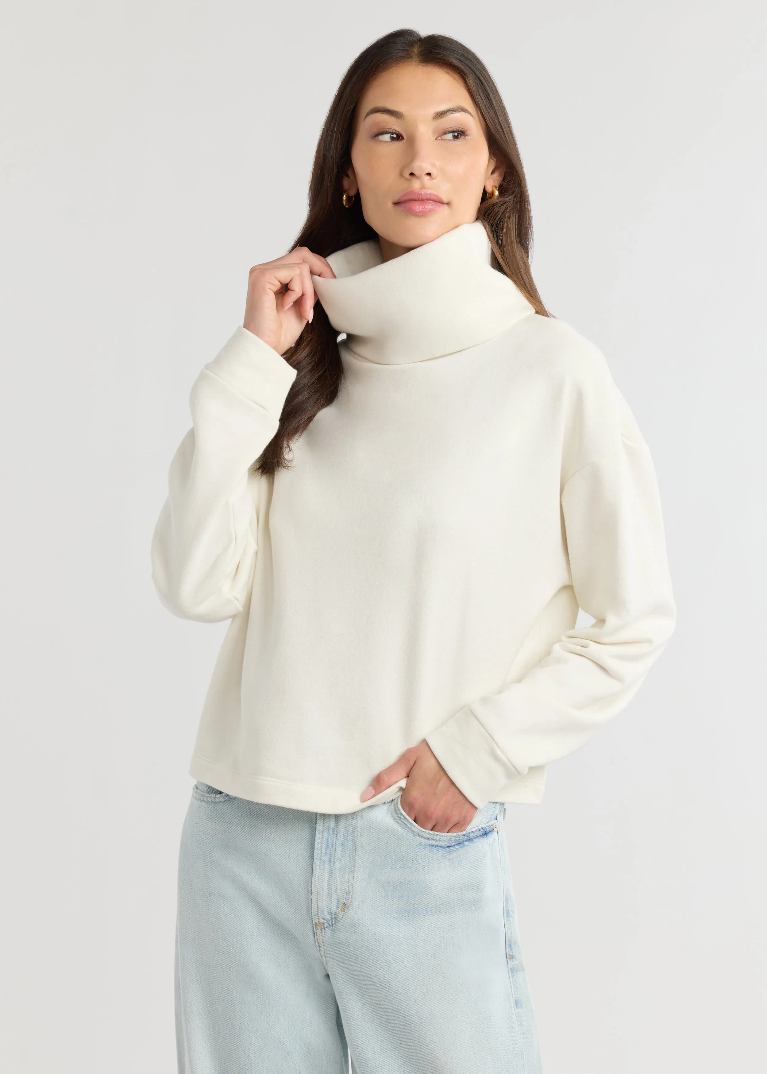 Clover Turtleneck in French Terry