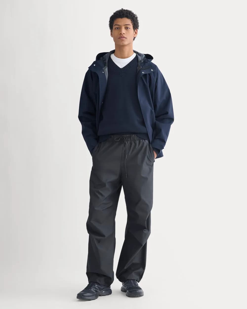 Baggy Parachute Pant | Washed Black