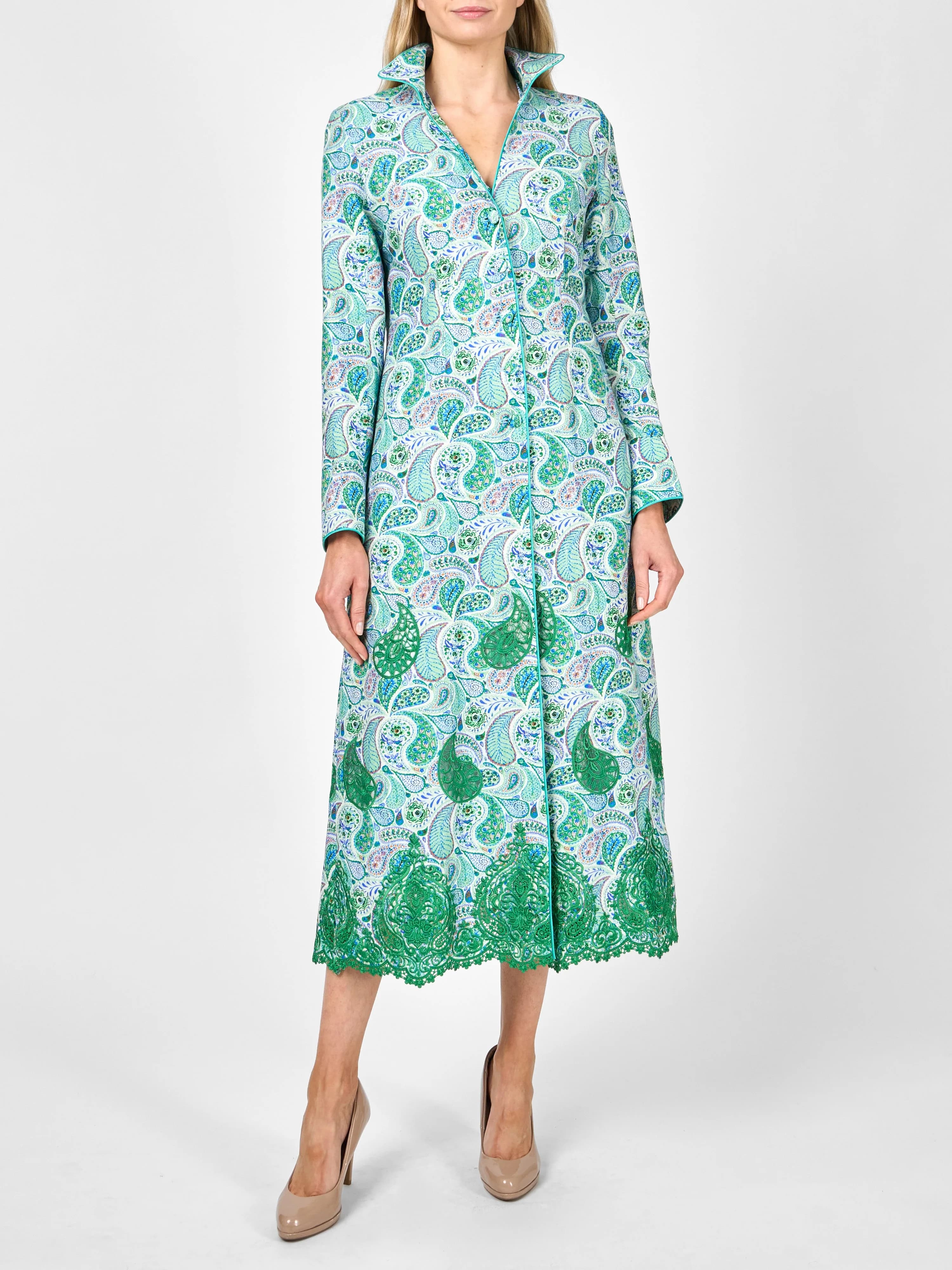 Whitehall Coat Green Clarendon Linen