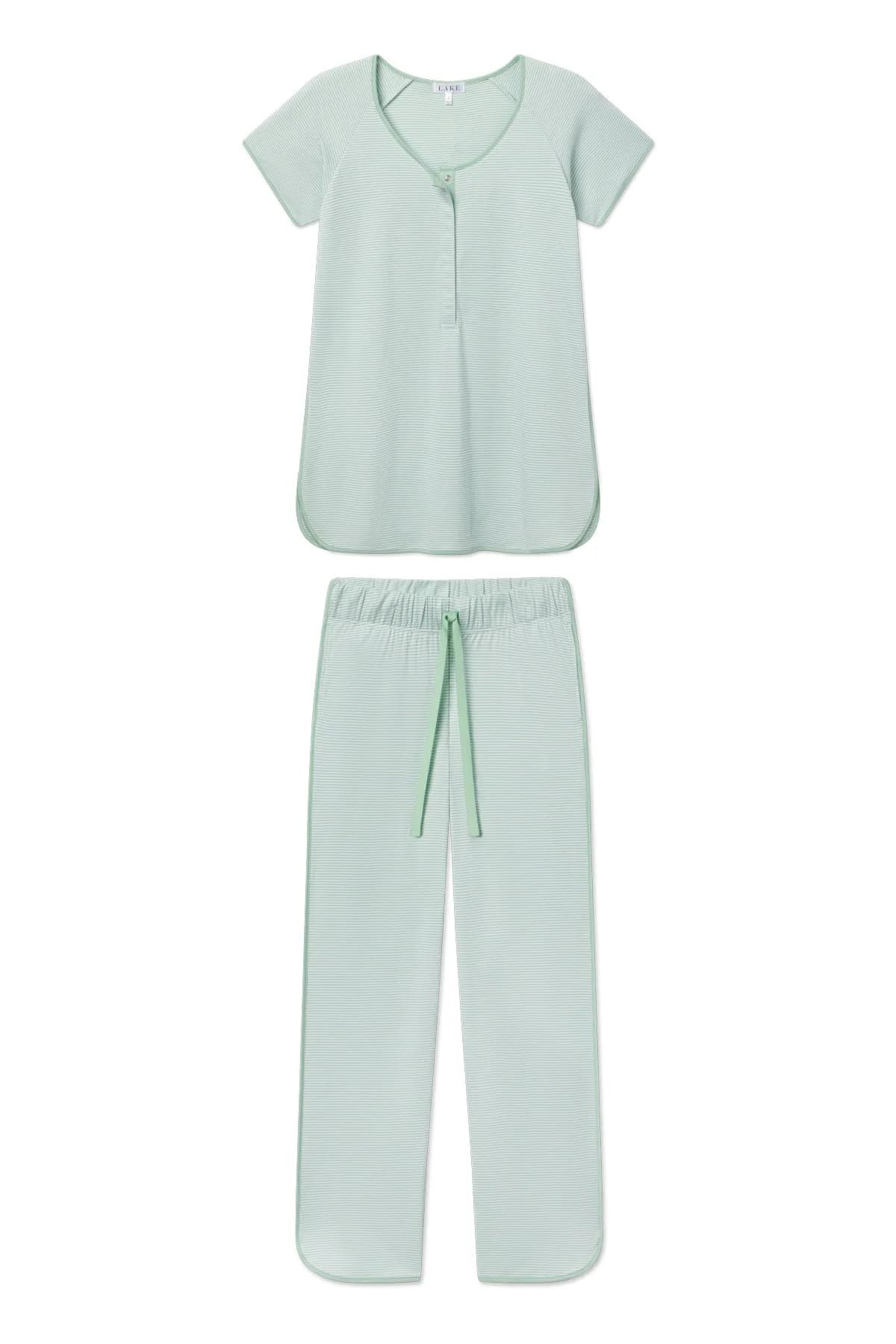 Maternity Short-Long Set in Parisian Green