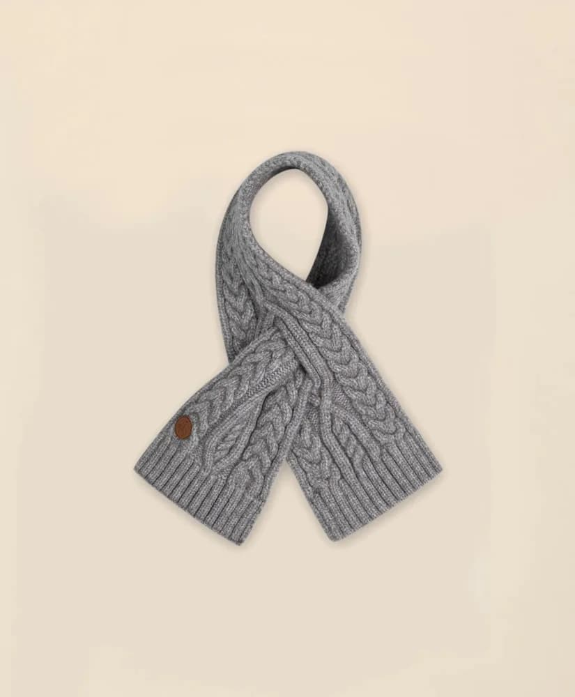 Kids Cable Knit Keyhole Scarf