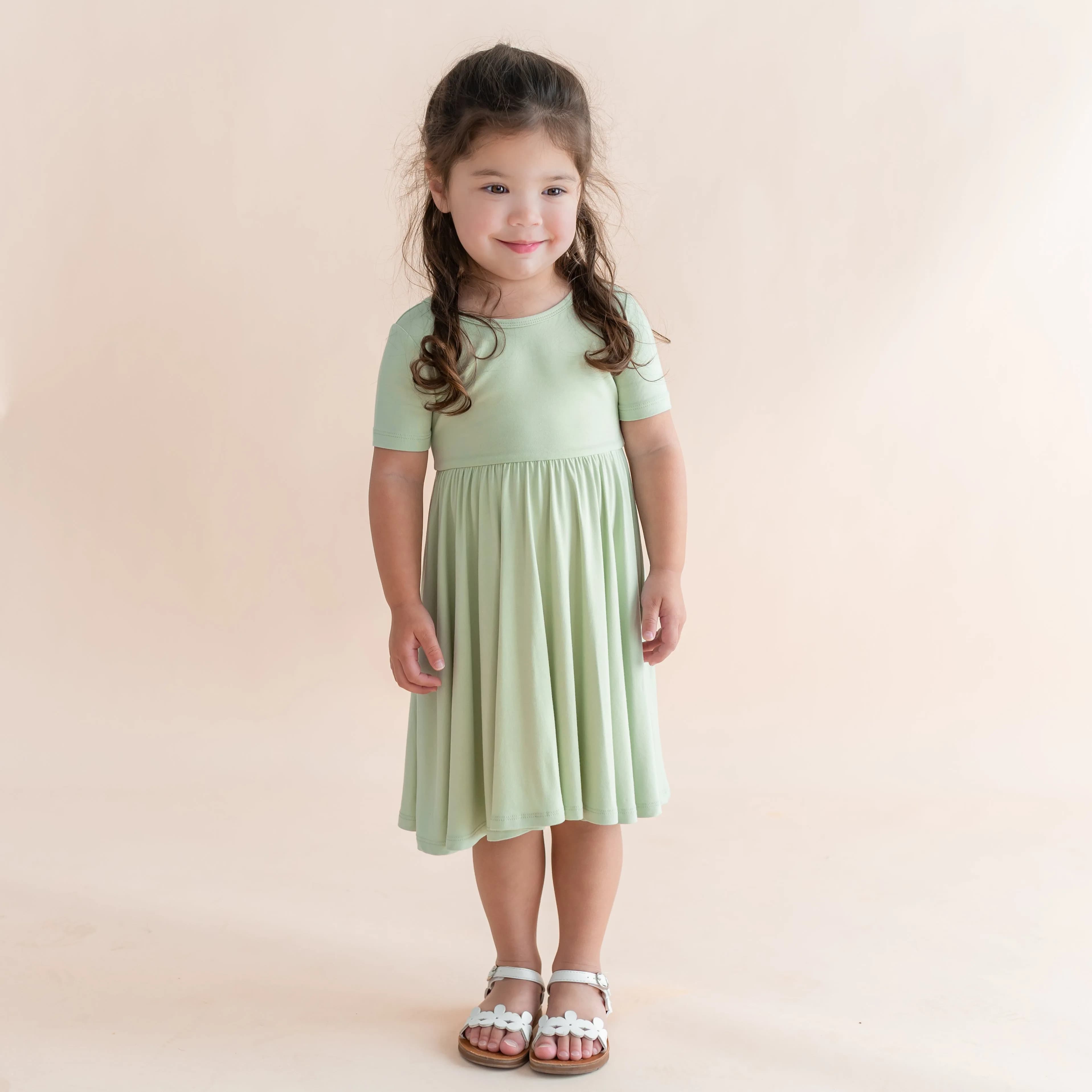 Twirl Dress in Basil