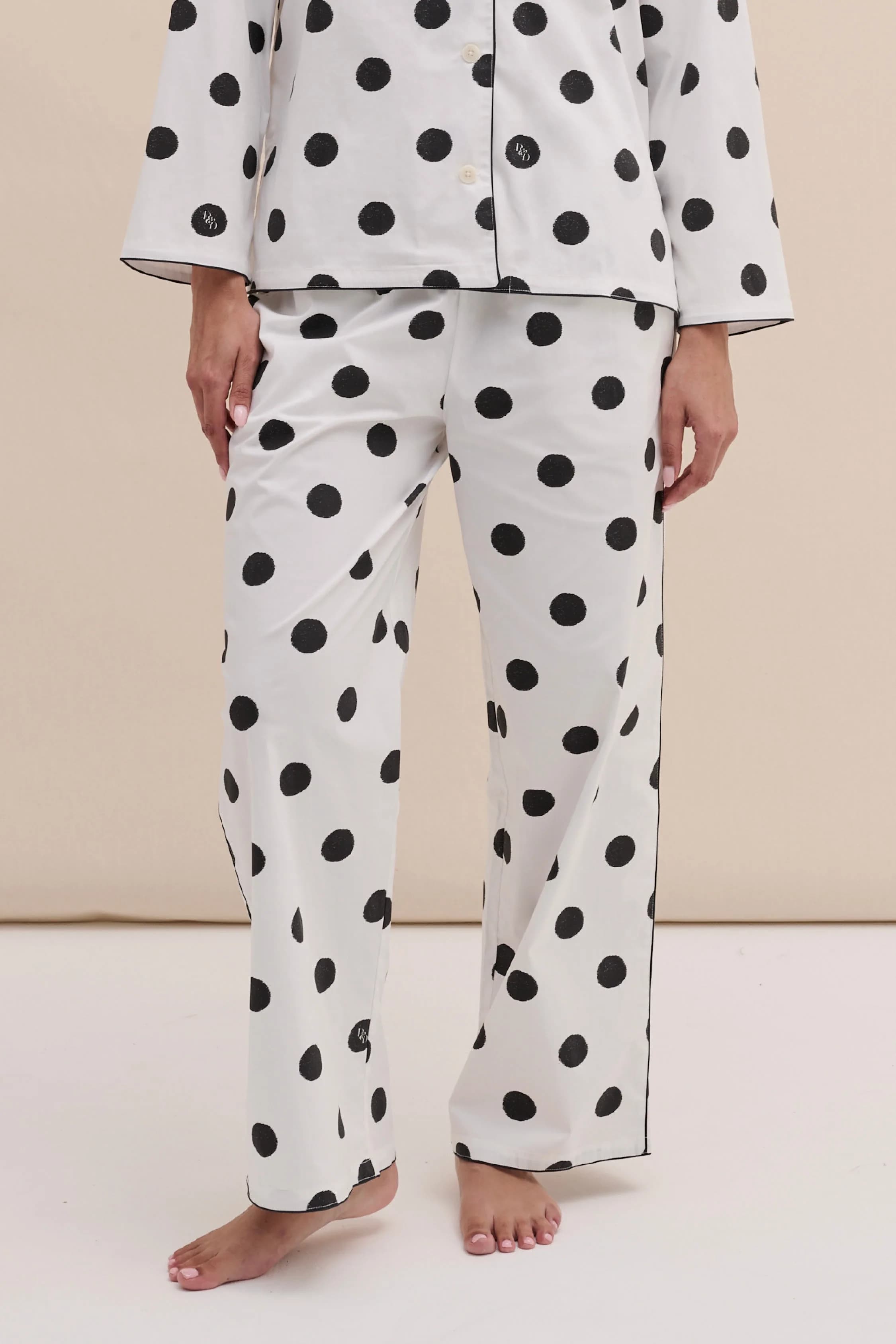 402 Trousers Dot White/Black