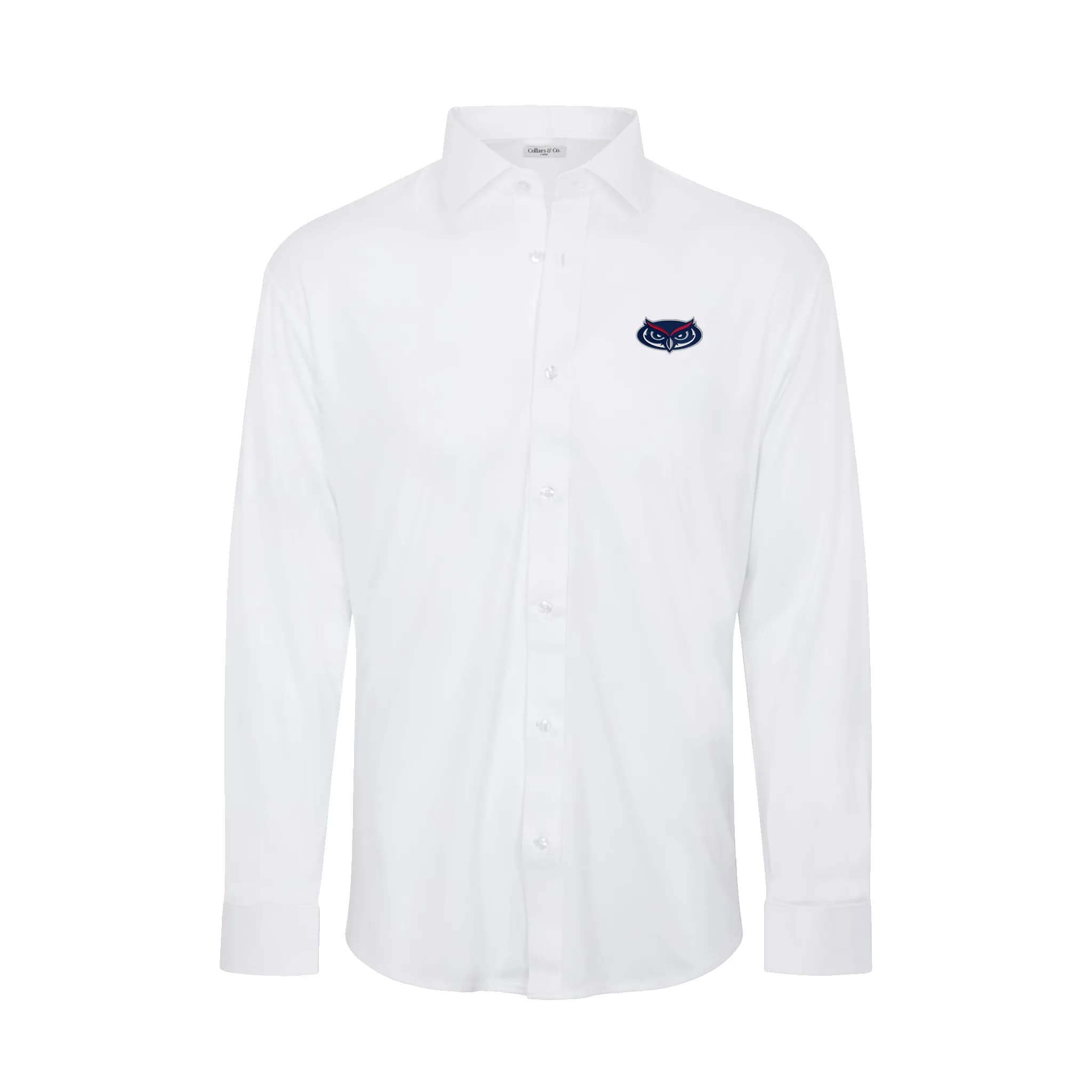 Florida Atlantic Quattro Flex Dress Shirt with Semi-Spread Collar