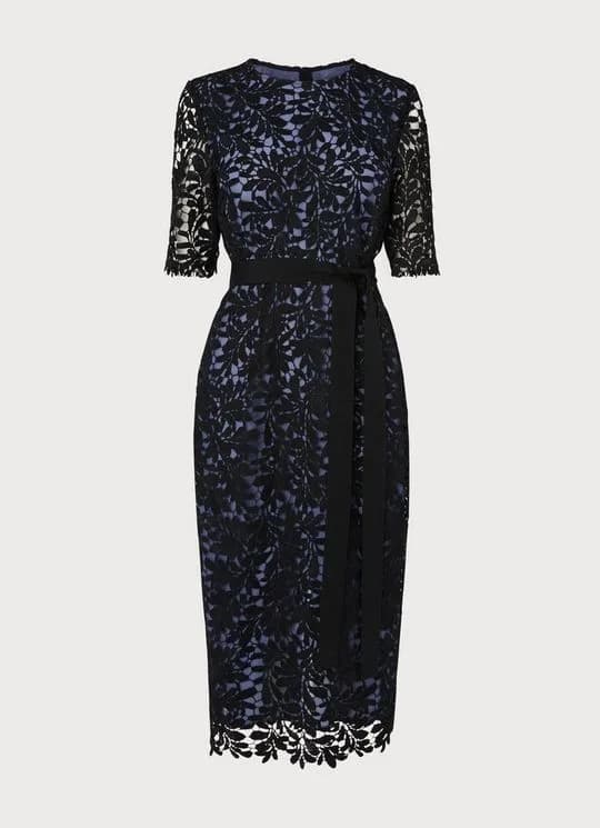 Leigh Blue Black Dress