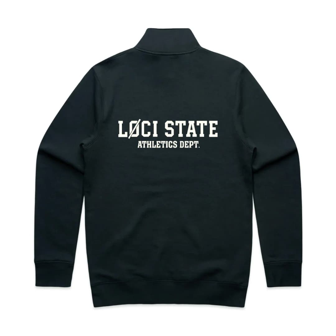 STATE HALF ZIP SWEATER - NAVY