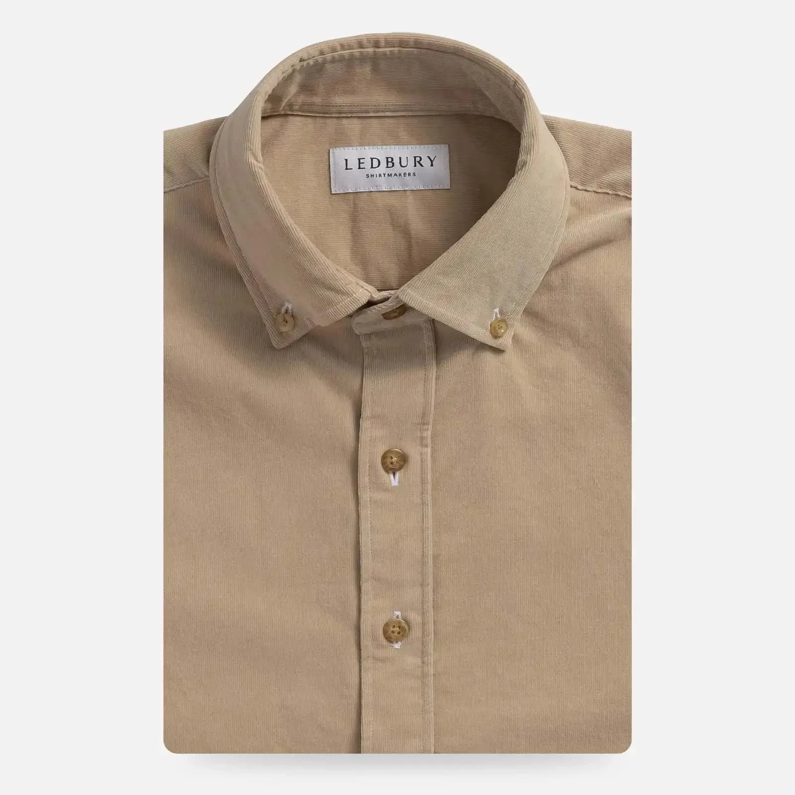 The Tan Foxcroft Corduroy Custom Shirt