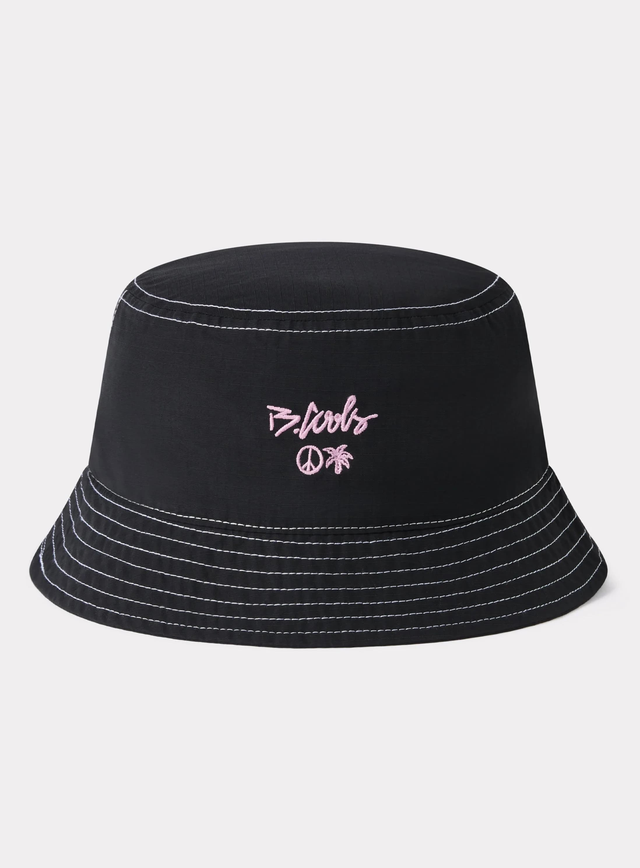 Yc Logo Bucket Black Stitch
