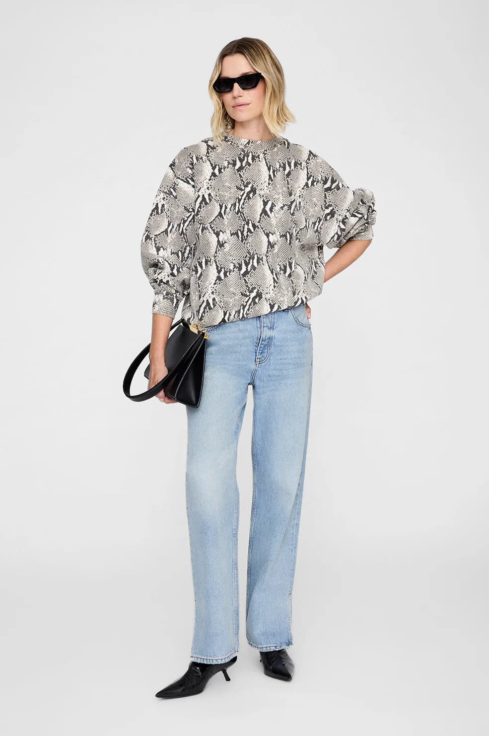 Miles Sweatshirt - Washed Python