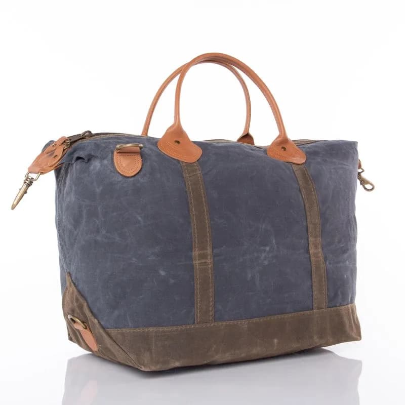 Weekender Bag Waxed Canvas Slate
