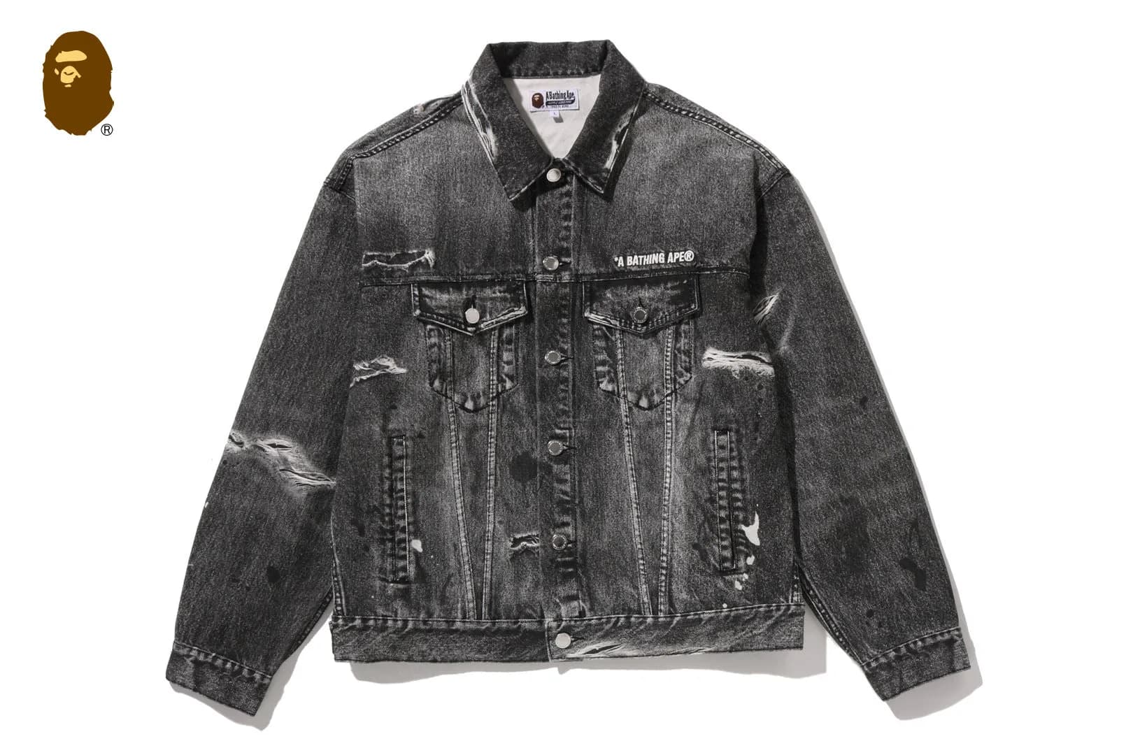 FAKE PRINT TRUCKER JACKET