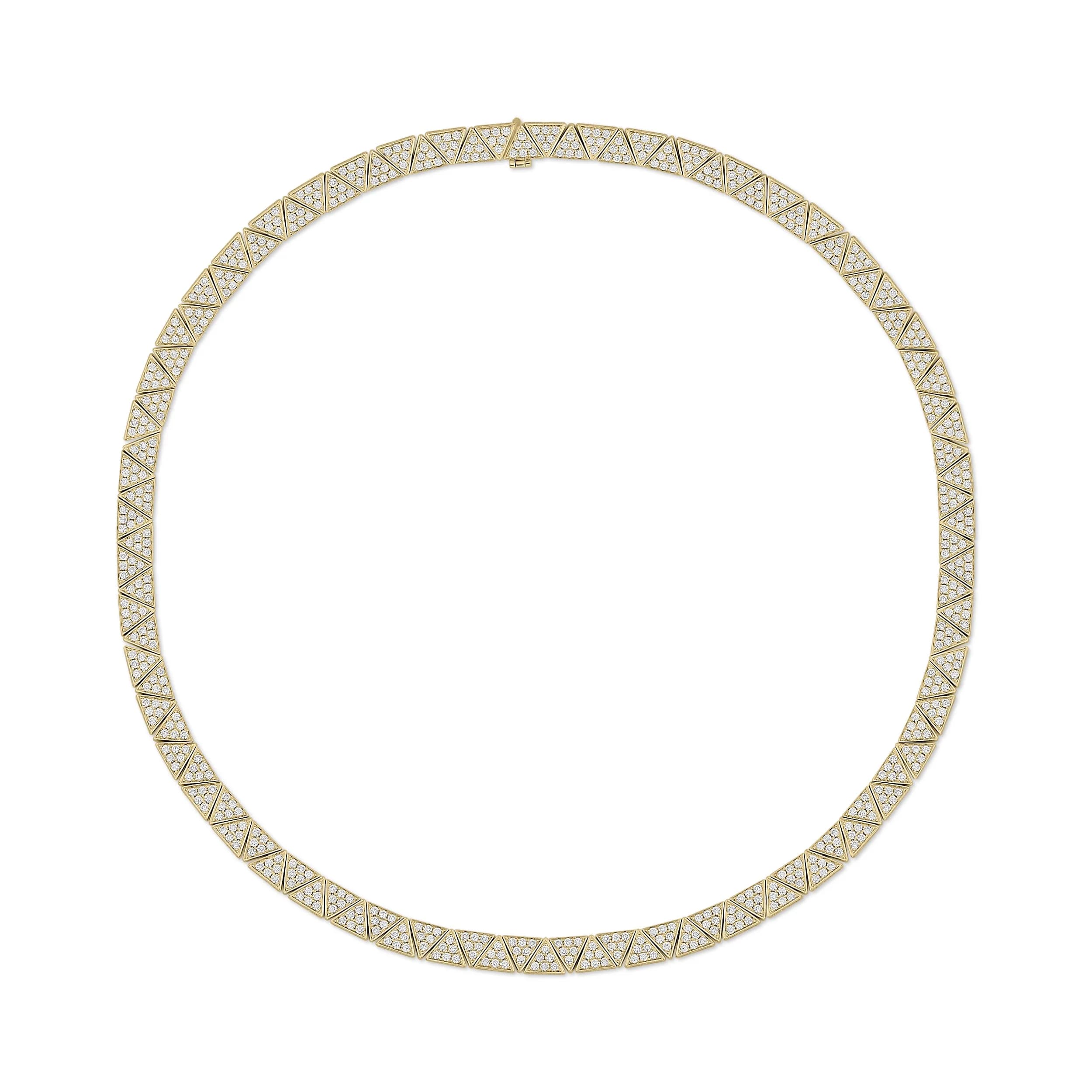 WIDE PAVE DIAMOND CLEO CHOKER