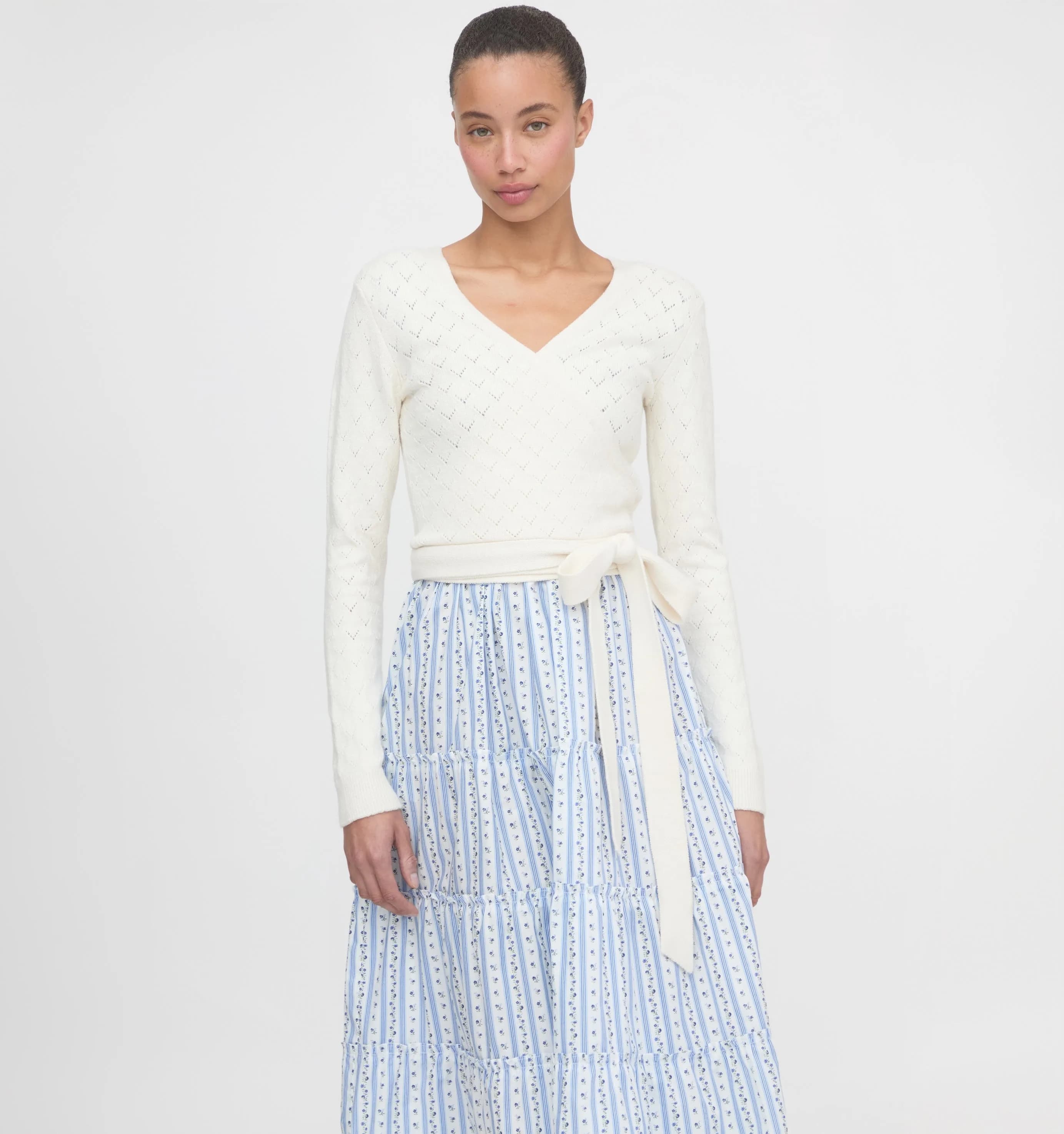 The Deirdre Wrap Sweater