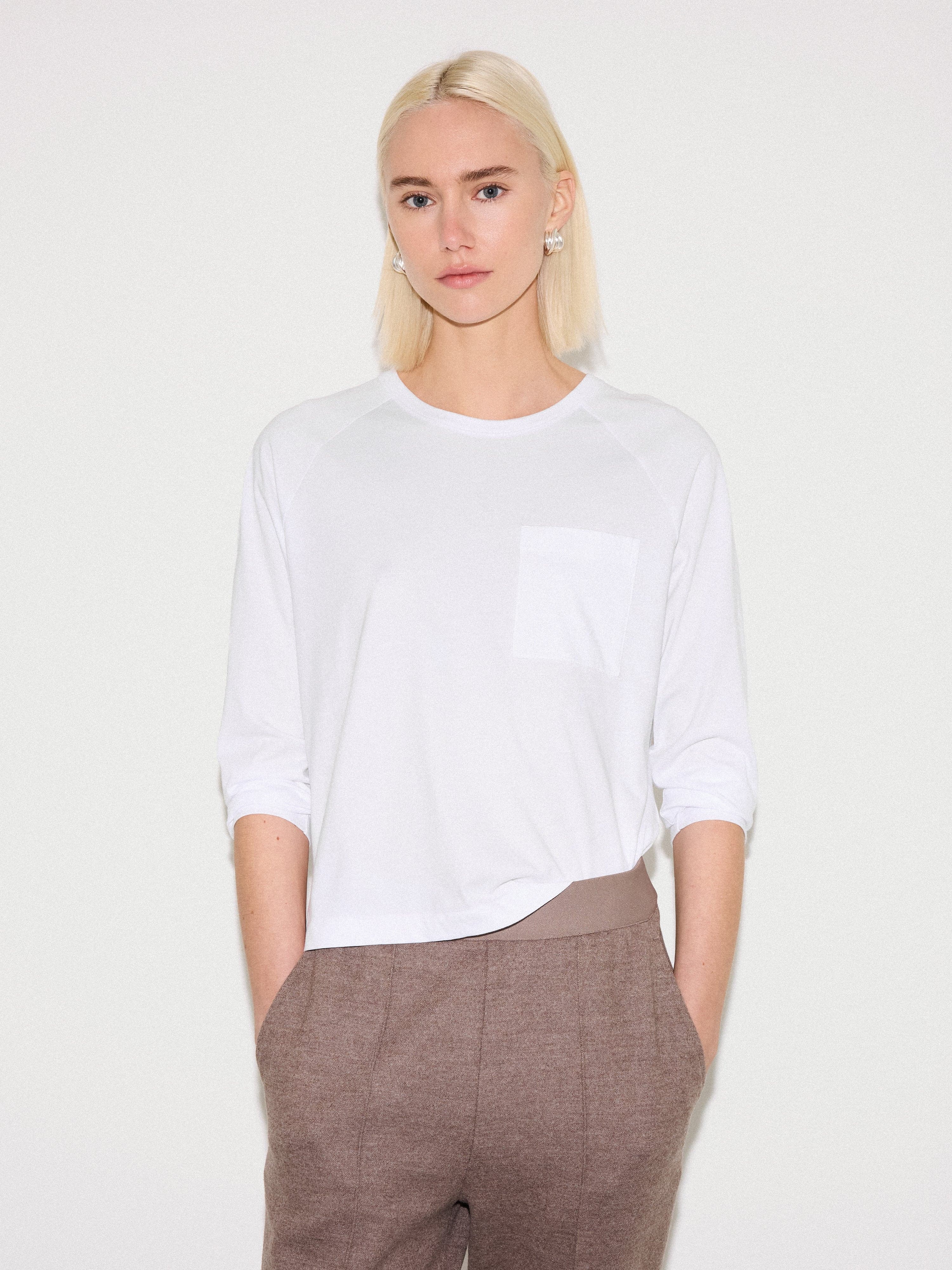 Long Sleeve Patch Pocket Tee