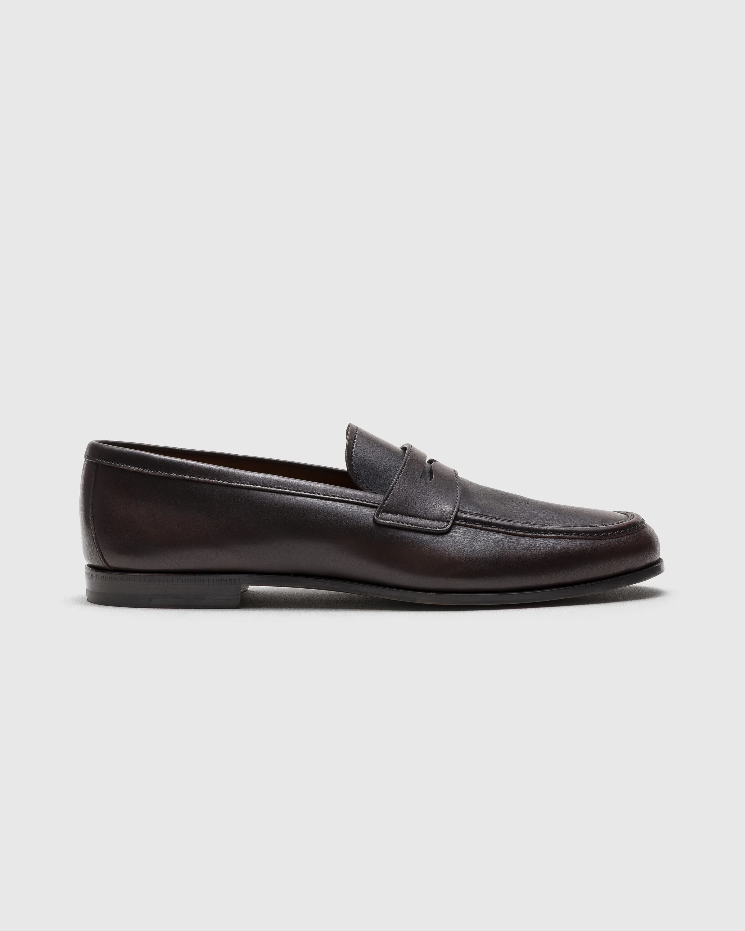 Fumé Brushed Leather Loafer