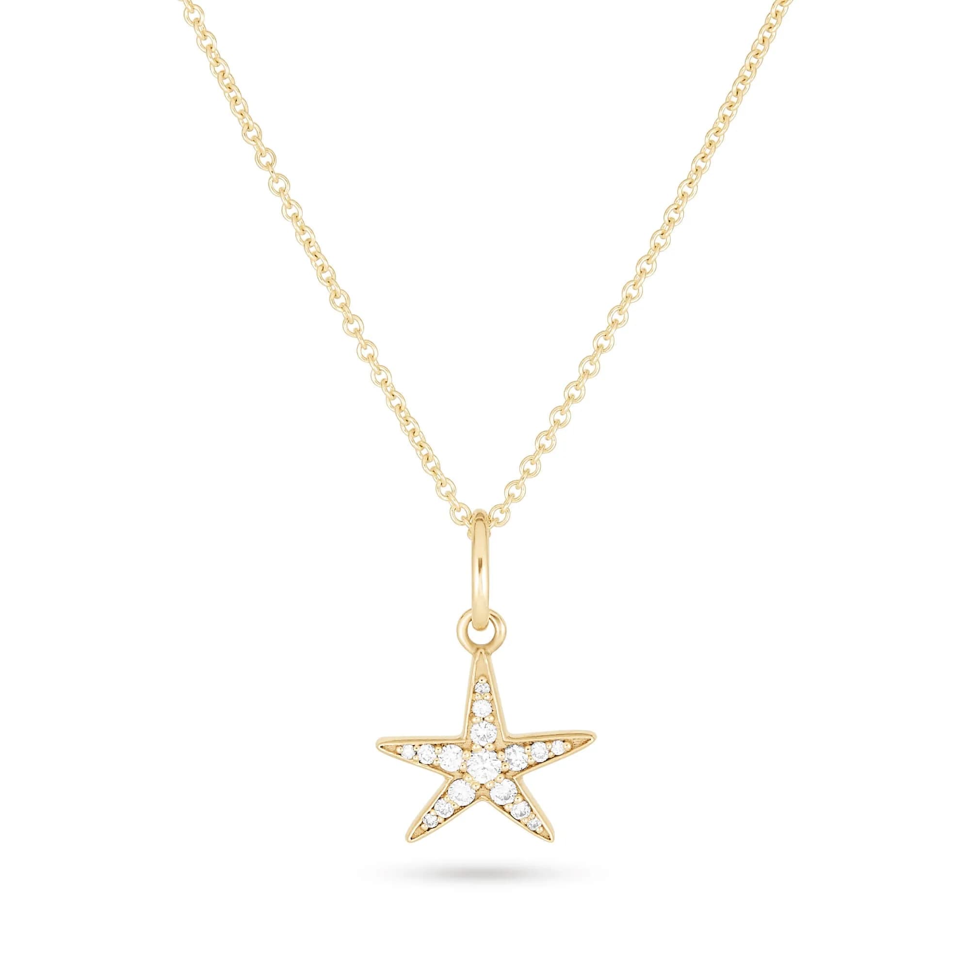 LAB-Created Diamond Starfish Necklace