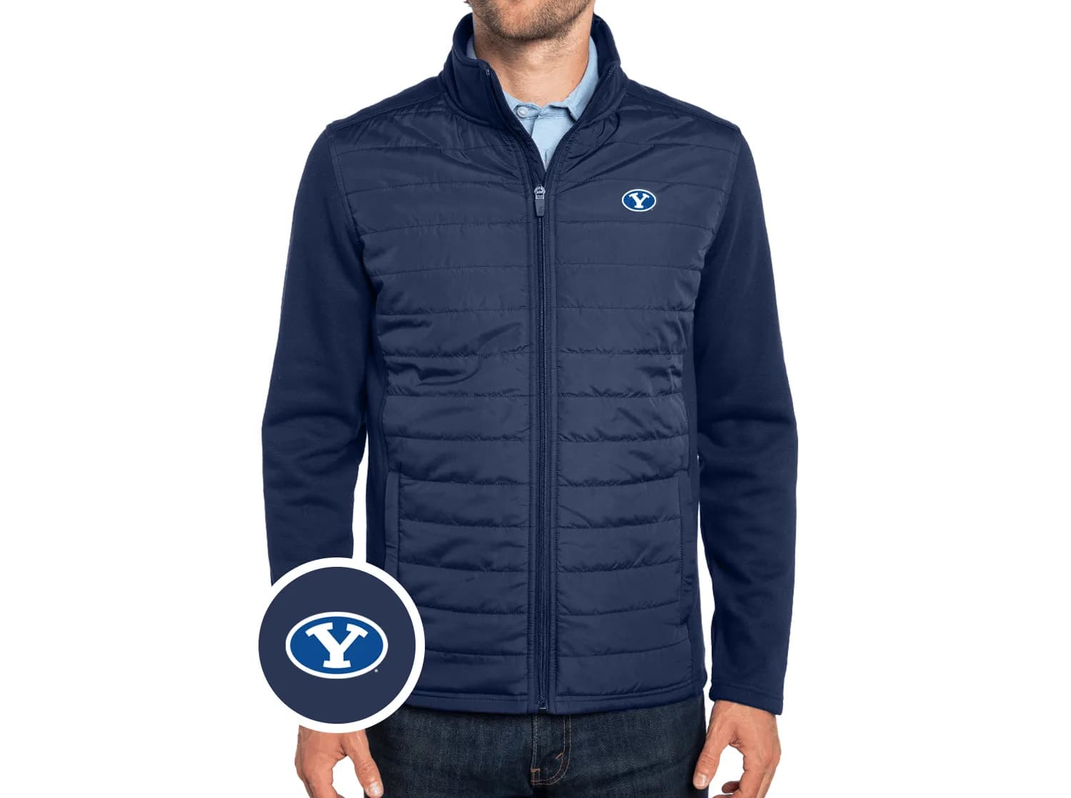 Hybrid Puffer - Oval - Navy