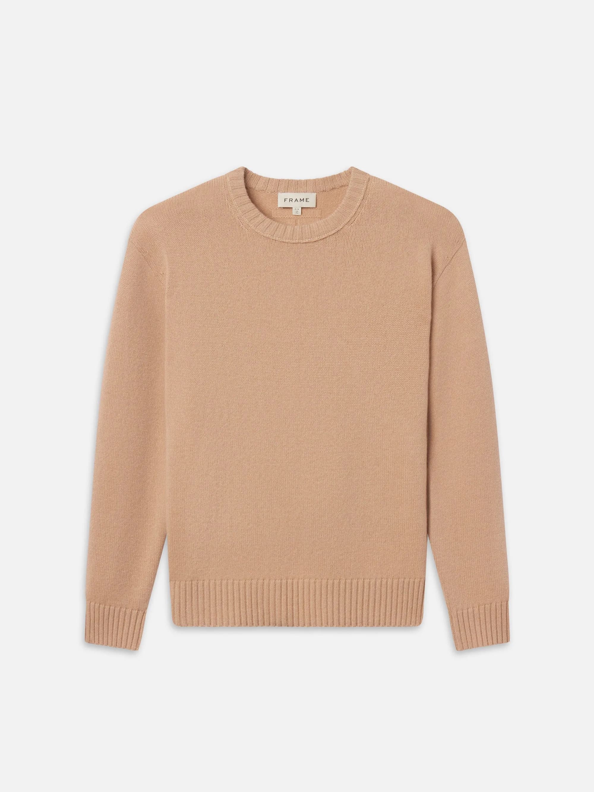 Cashmere Crewneck Sweater - Pale Peach