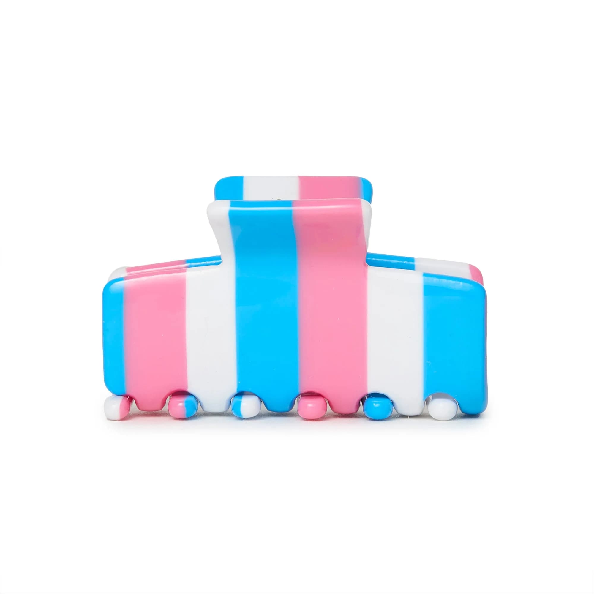 CORAL TIDE MINI STRIPED CLAW CLIP