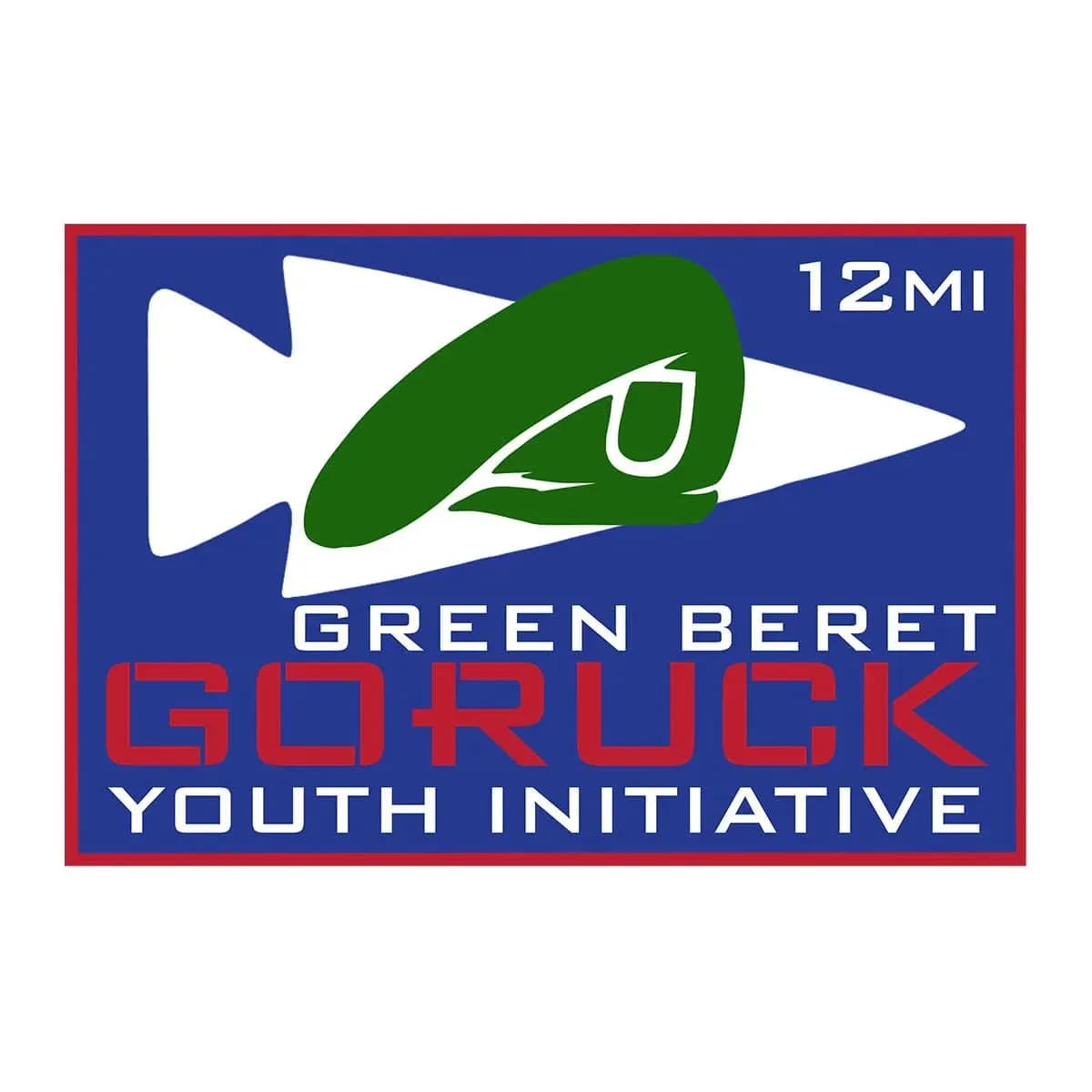 Green Beret Youth Initiative Anti-Virtual Rucking Challenge Patch