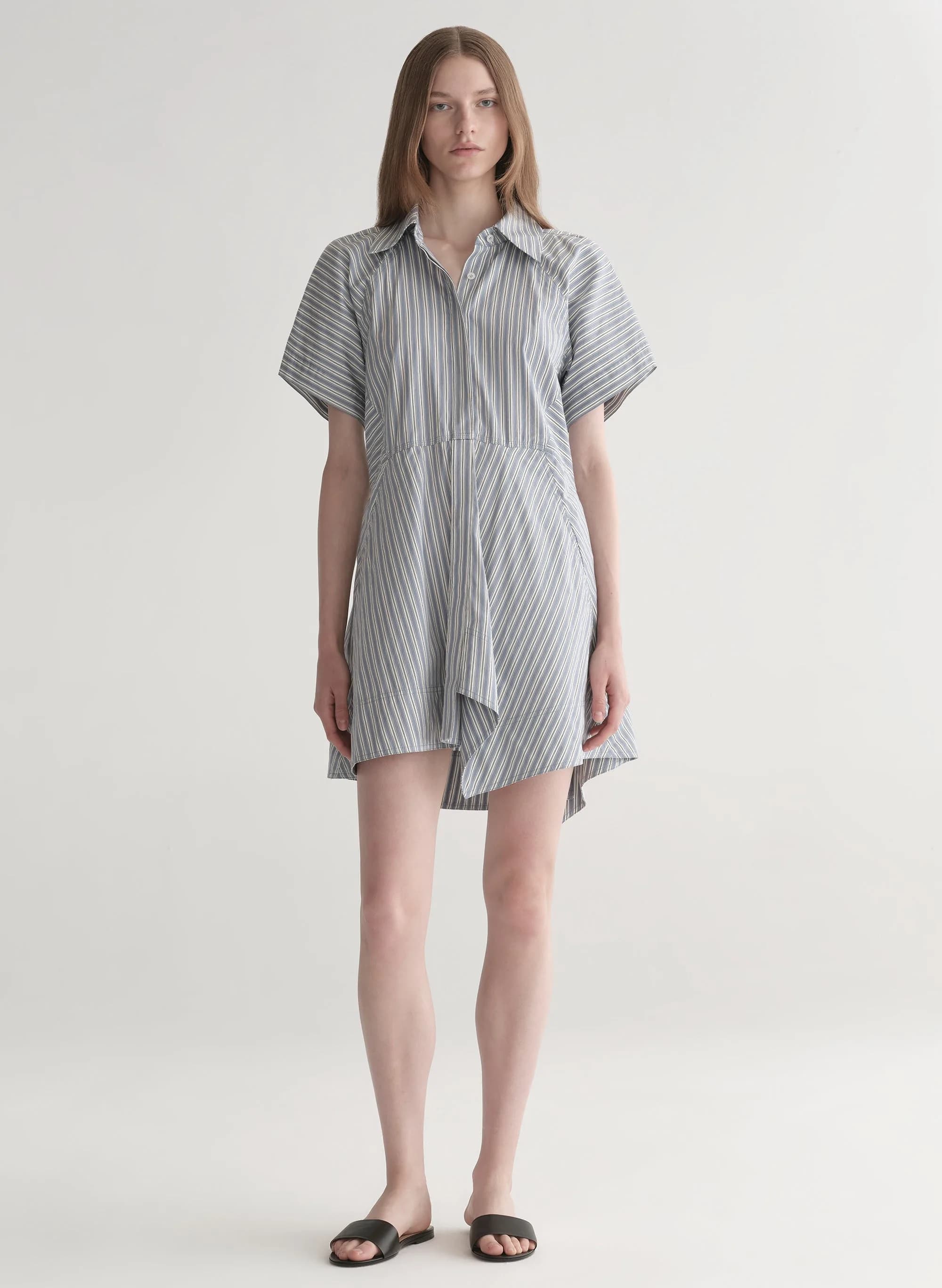 Julie Cotton Mini Shirtdress