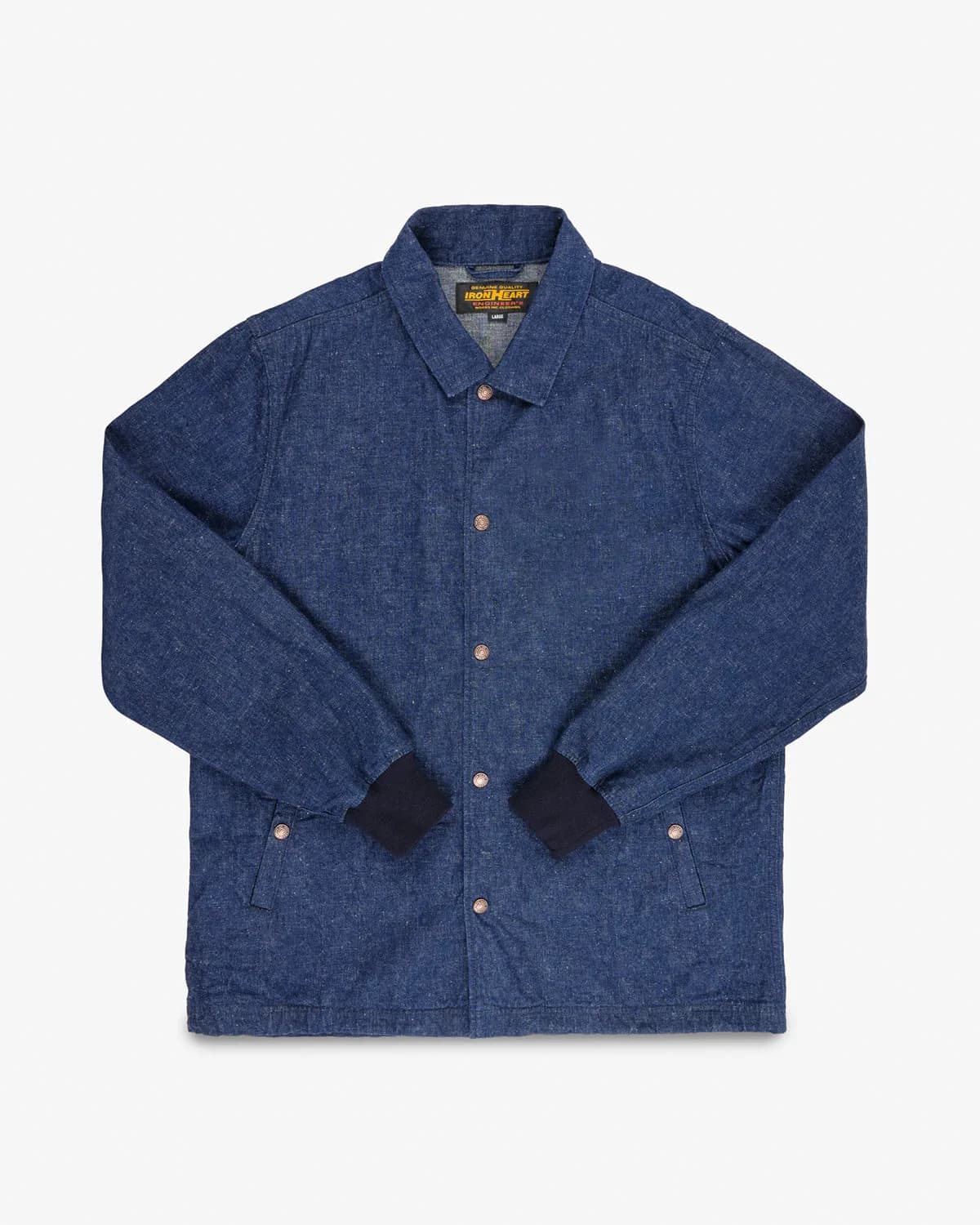 10oz Neppy Selvedge Denim Coach Jacket - Indigo - No Patch