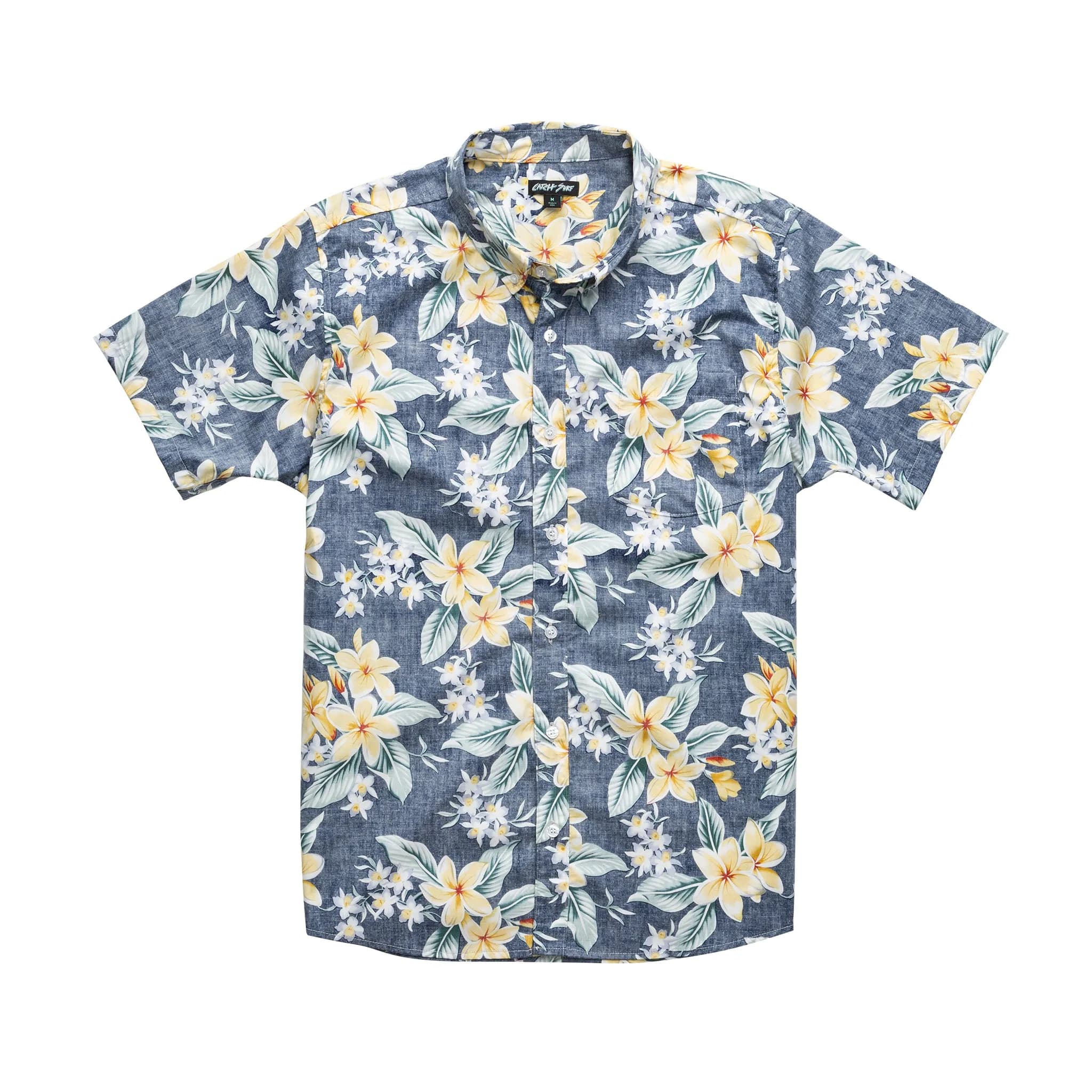 Aloha S/S Woven - Navy Floral