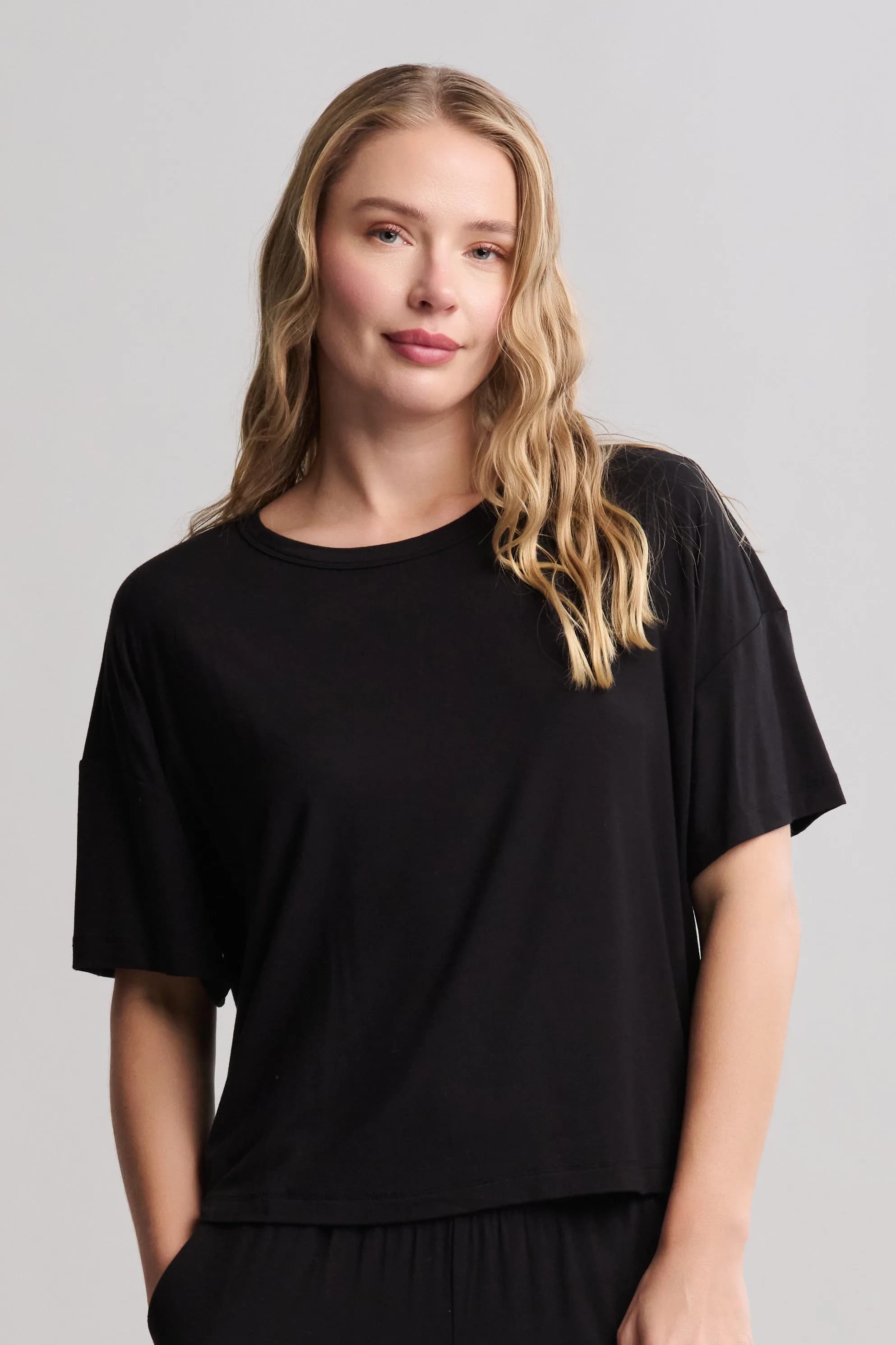 Ultra Soft Jersey Short Sleeve Boxy Tee