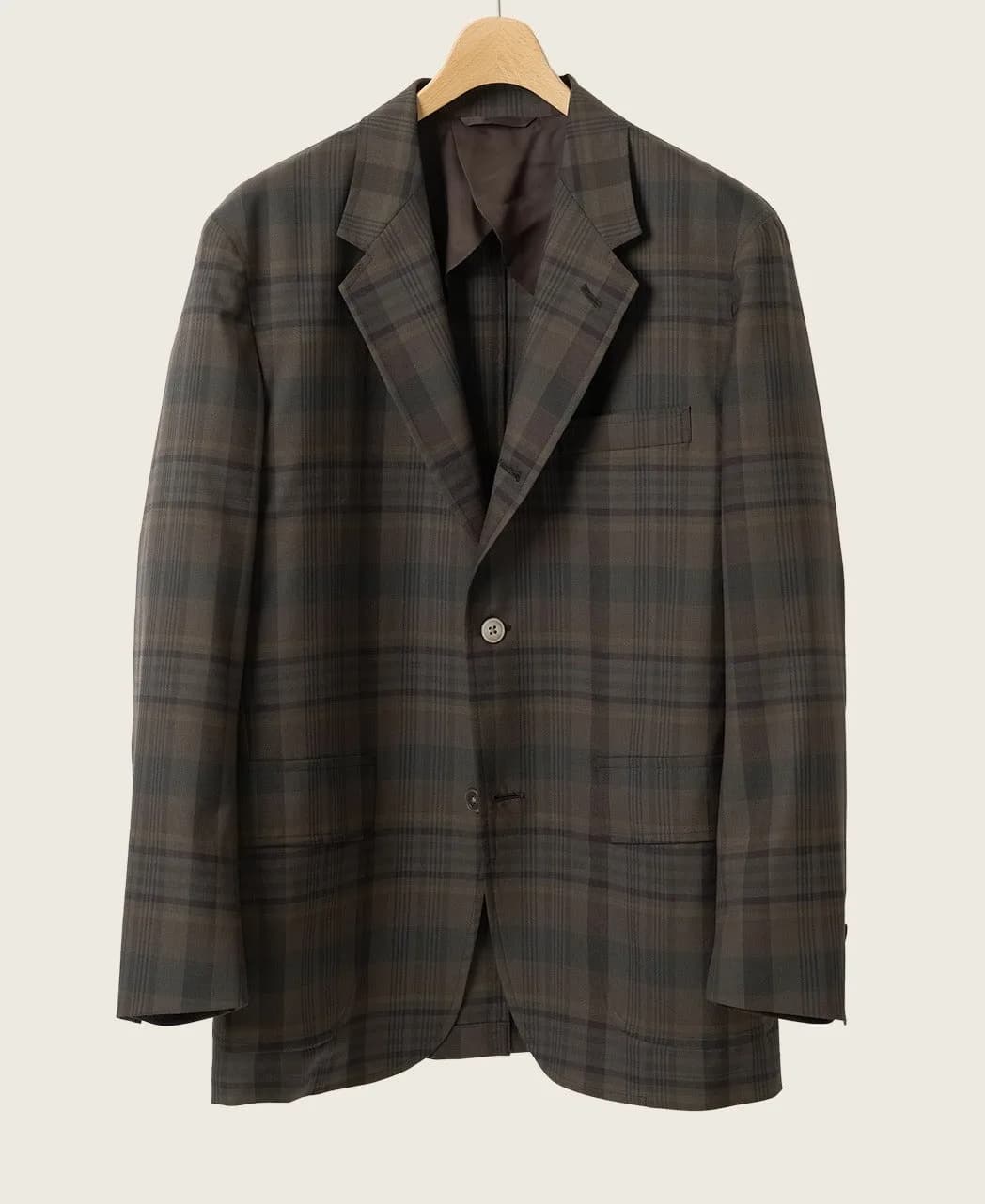 UNSTRUCTURED IVY JACKET DARK MADRAS WOOL