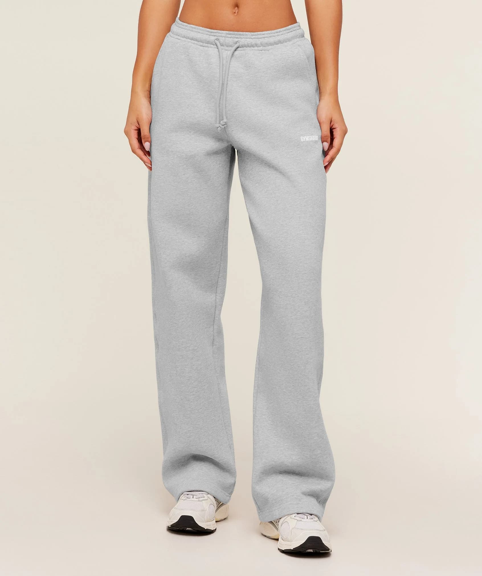 Cosy Luxe Straight Leg Tall Joggers - Bros Soft Grey Marl