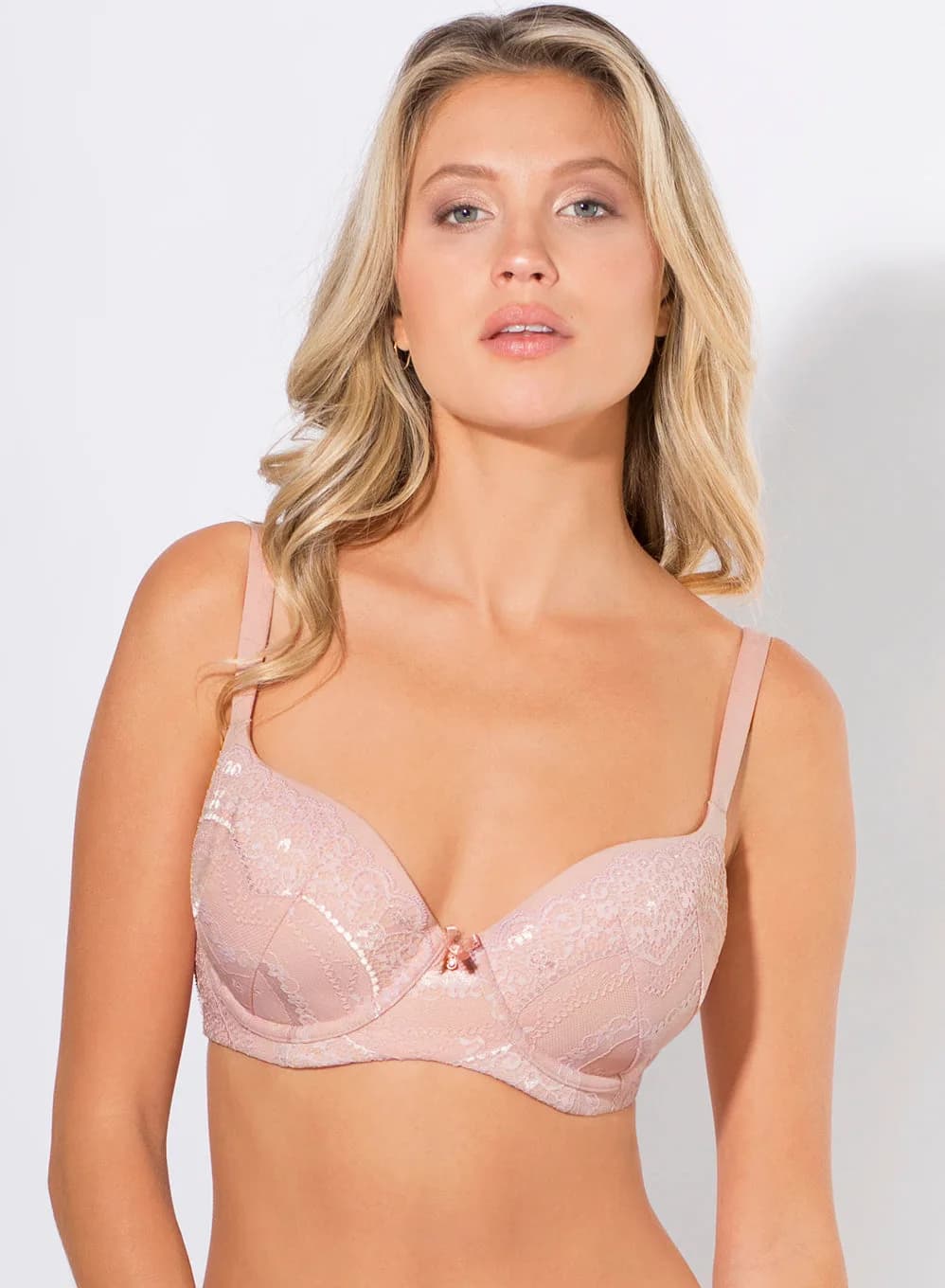 Perfect Demi T-Shirt Bra | Blushing Rose Lace
