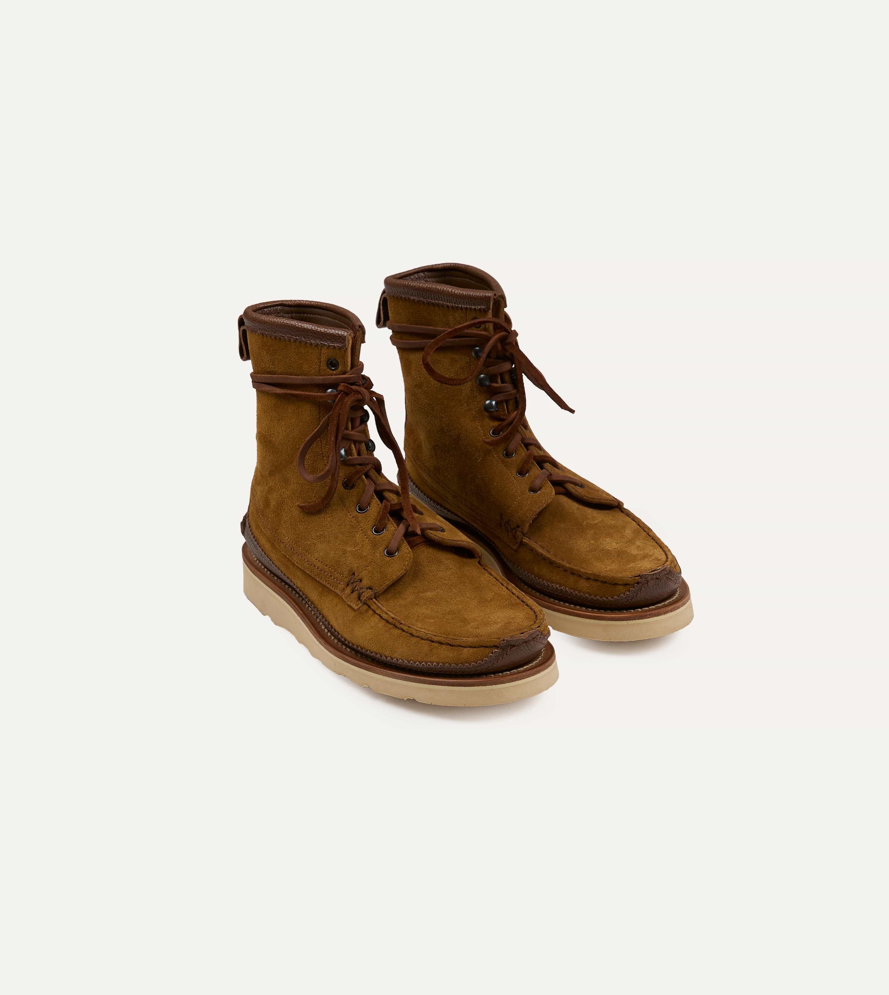 Yuketen Maine Guide Brown Flesh Out Leather DB Boot